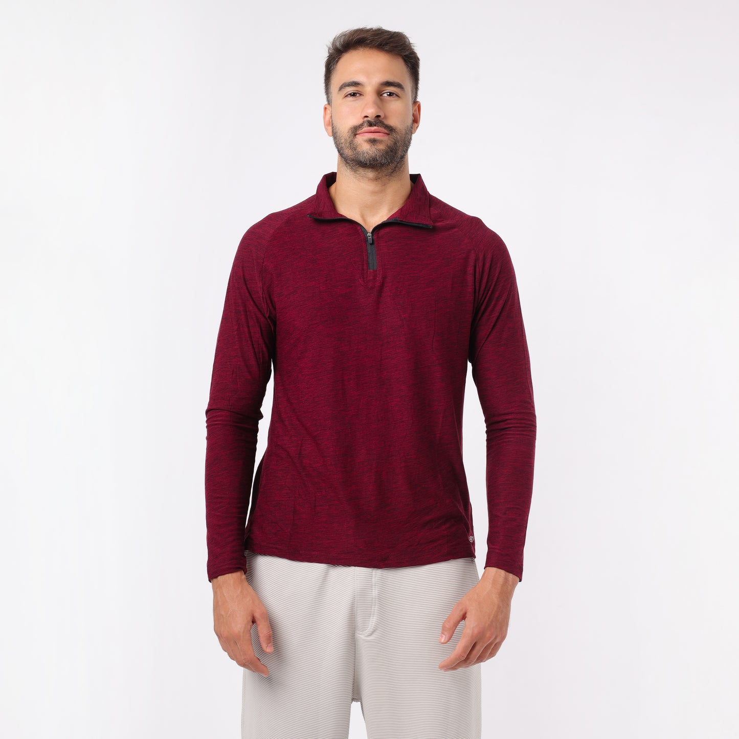 Men’s Quarter-Zip Long Sleeves Training T-Shirt