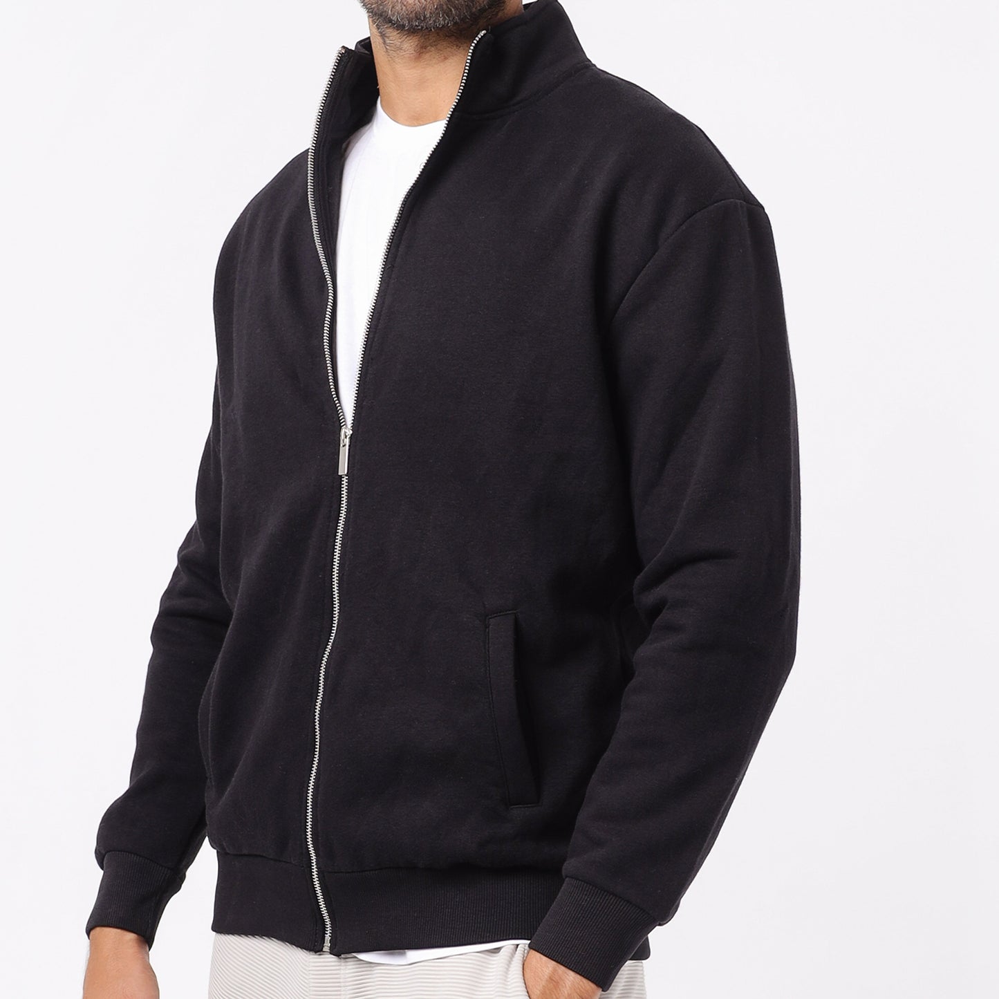 Men's Zip-up Cotton Sweatshirt