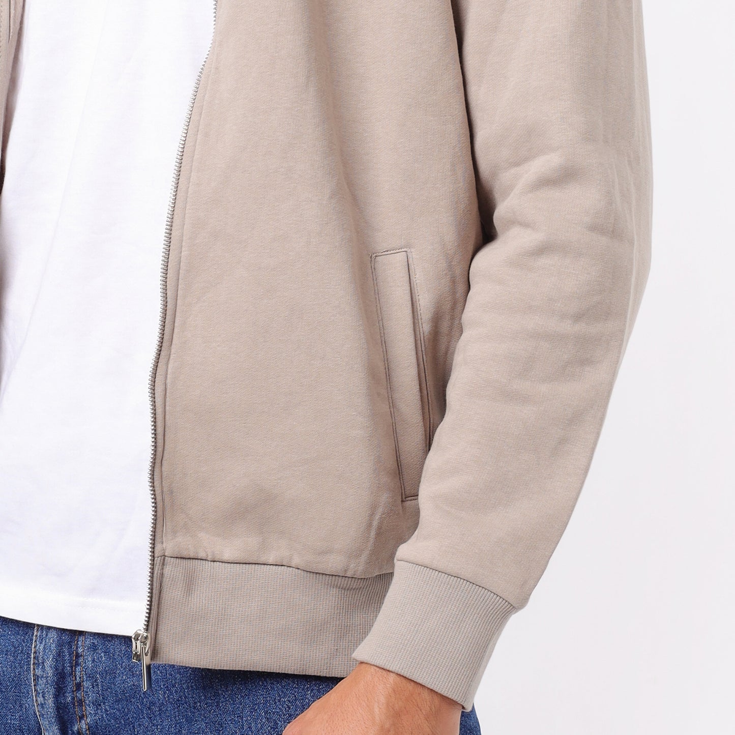 Men's Zip-up Cotton Sweatshirt