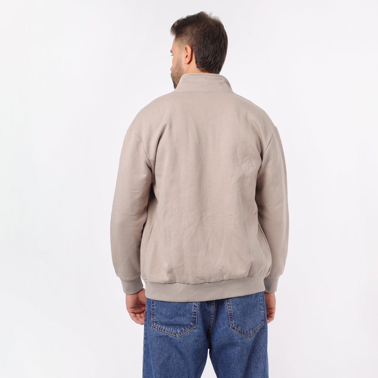 Men's Zip-up Cotton Sweatshirt