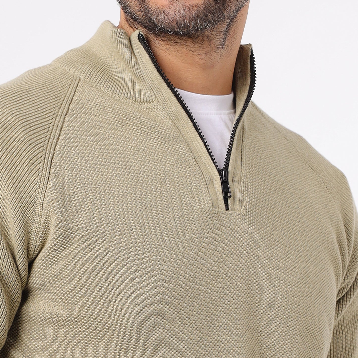 Men's Half Zip Knit Sweater