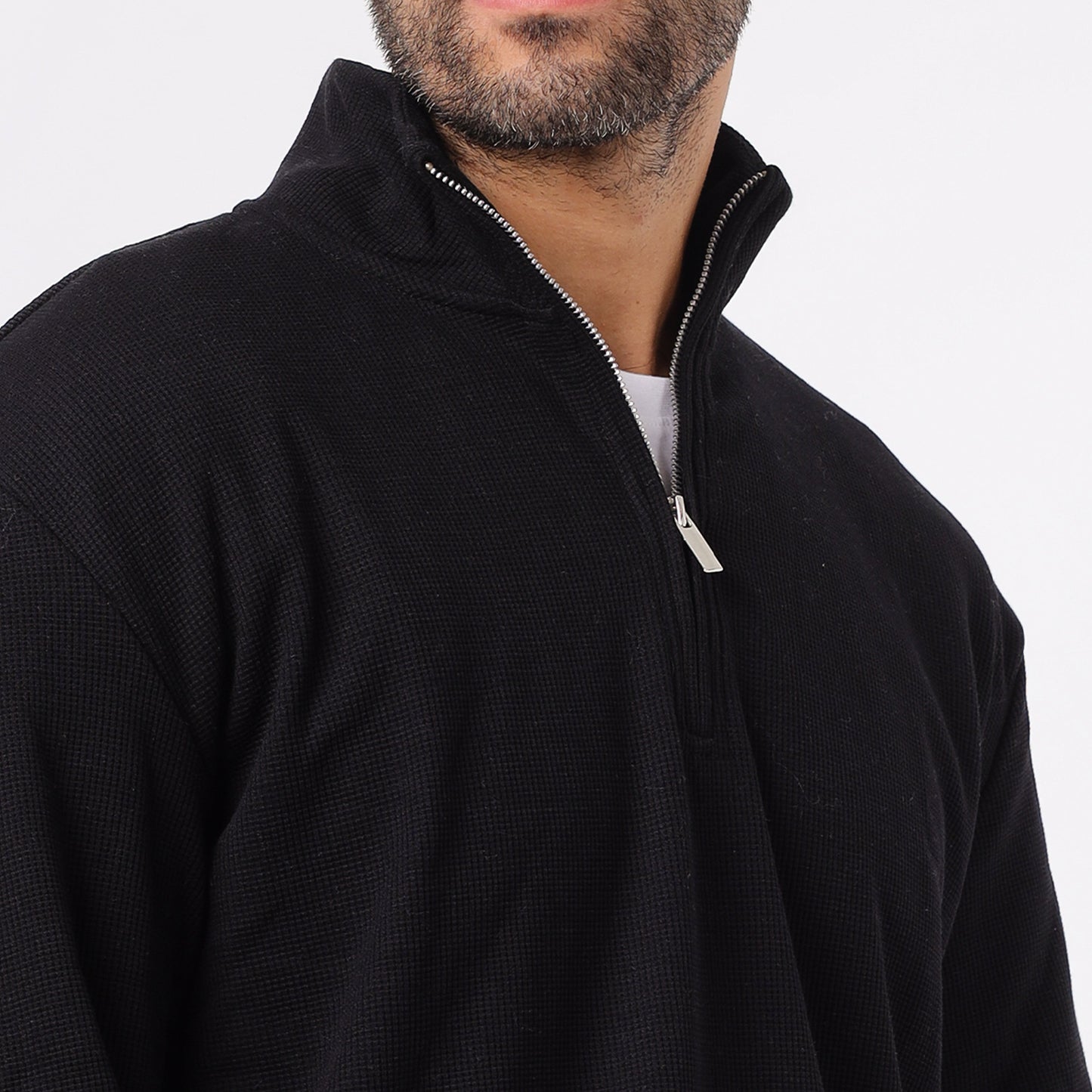 Men's Half Zip Cotton Sweatshirt
