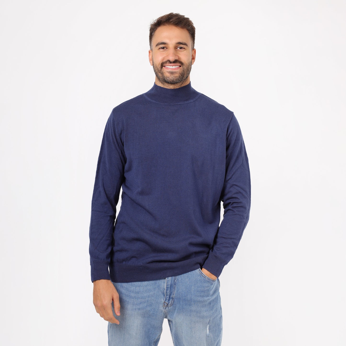 Men's Turtleneck Knit Sweater