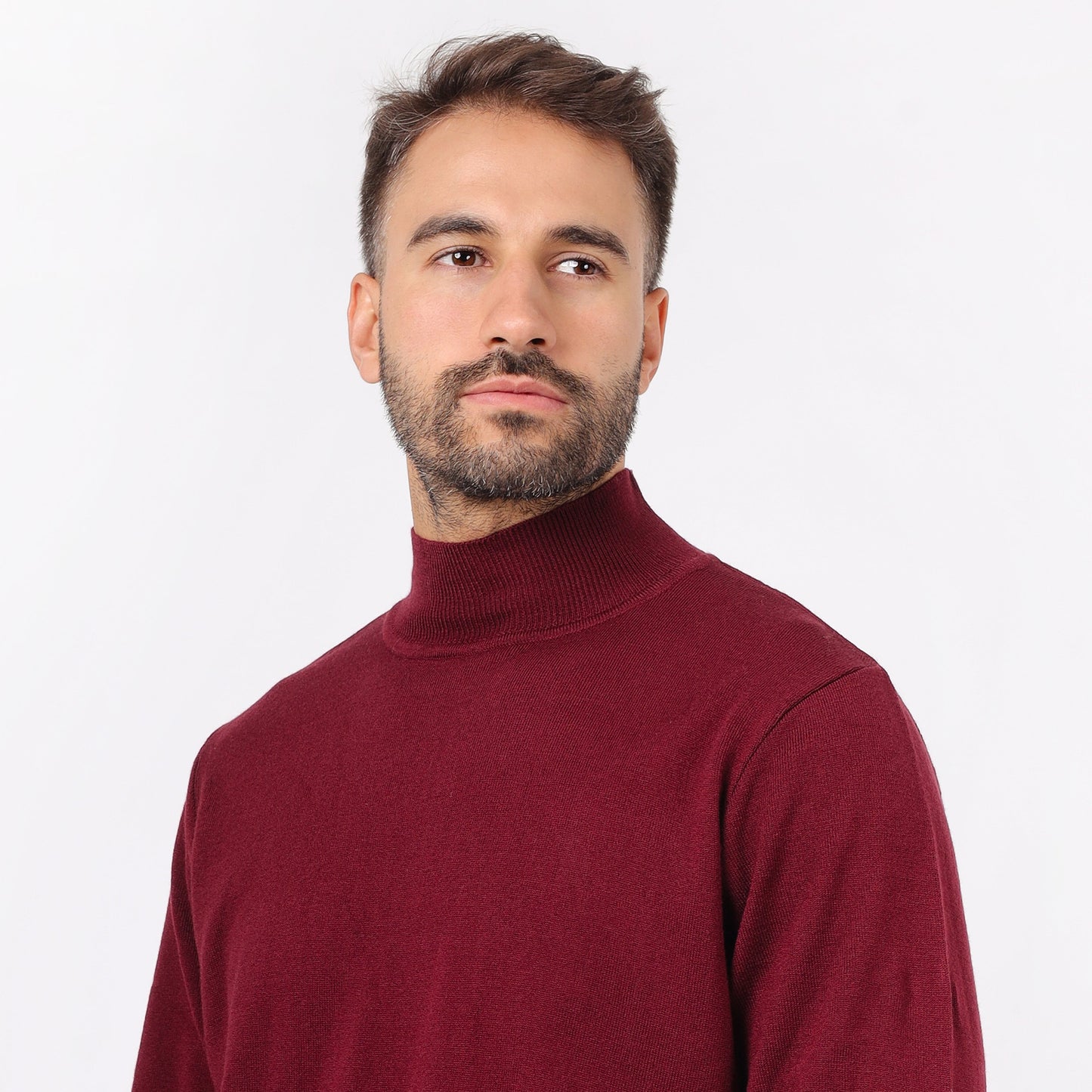 Men's Turtleneck Knit Sweater