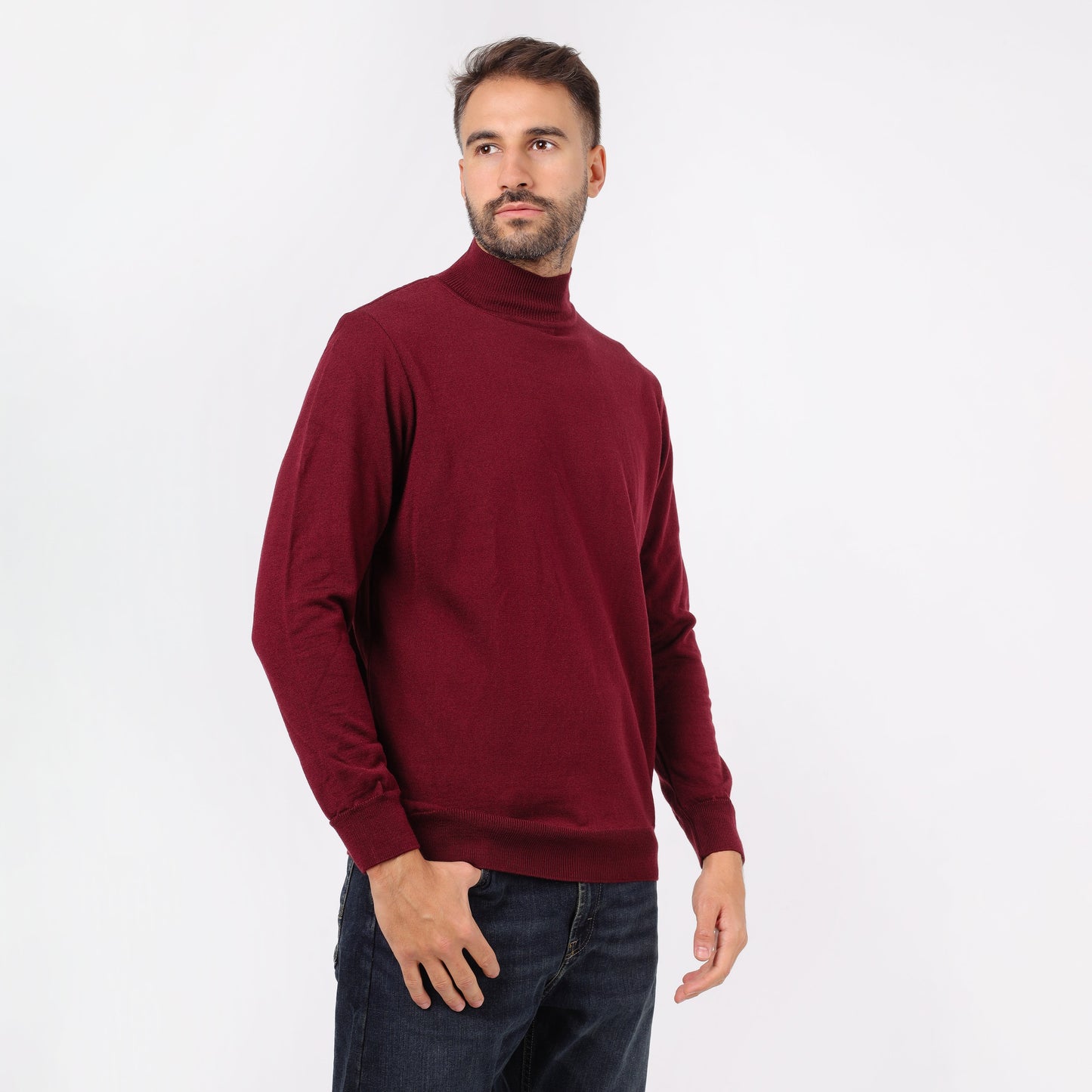 Men's Turtleneck Knit Sweater