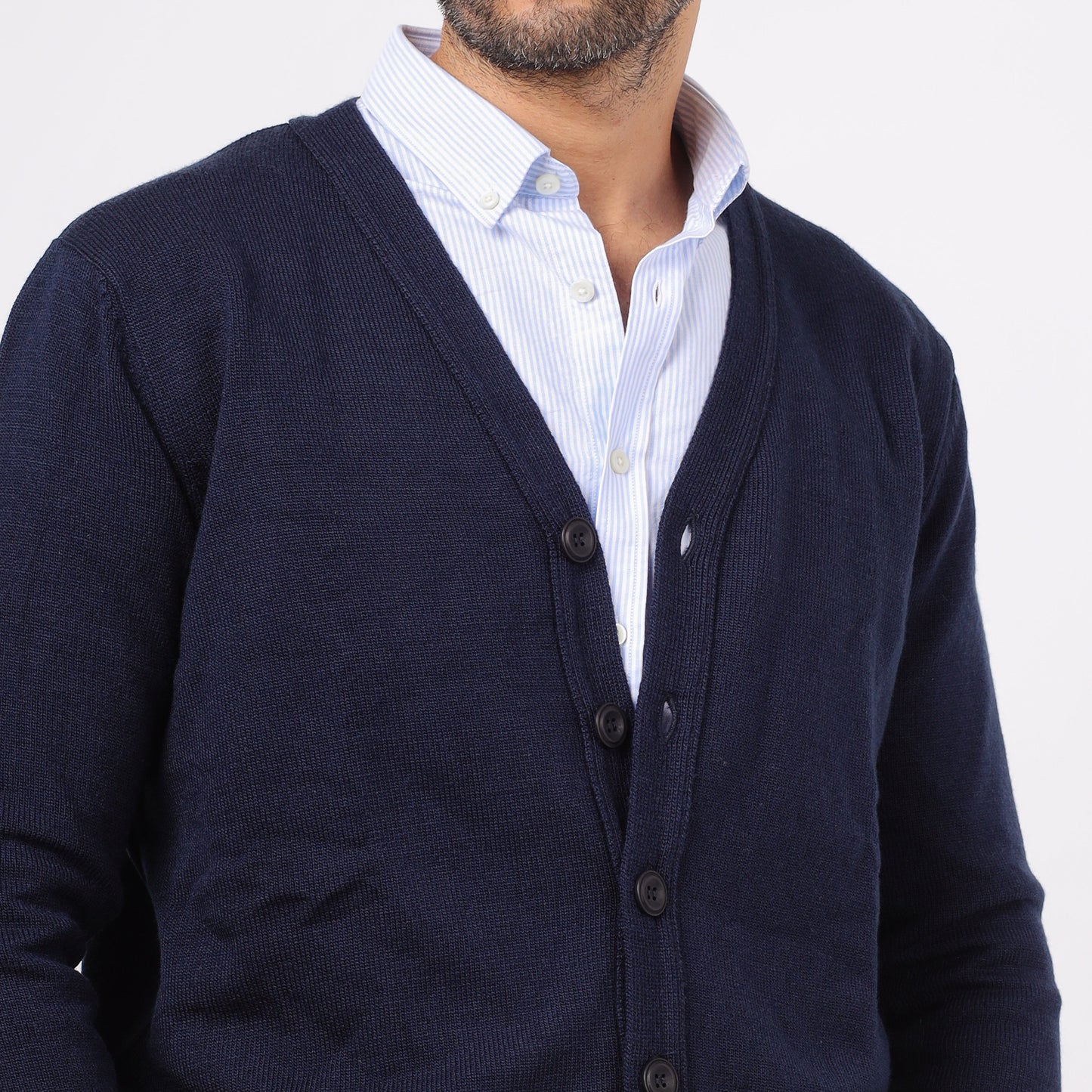 Men's Button-Up Knit Sweater