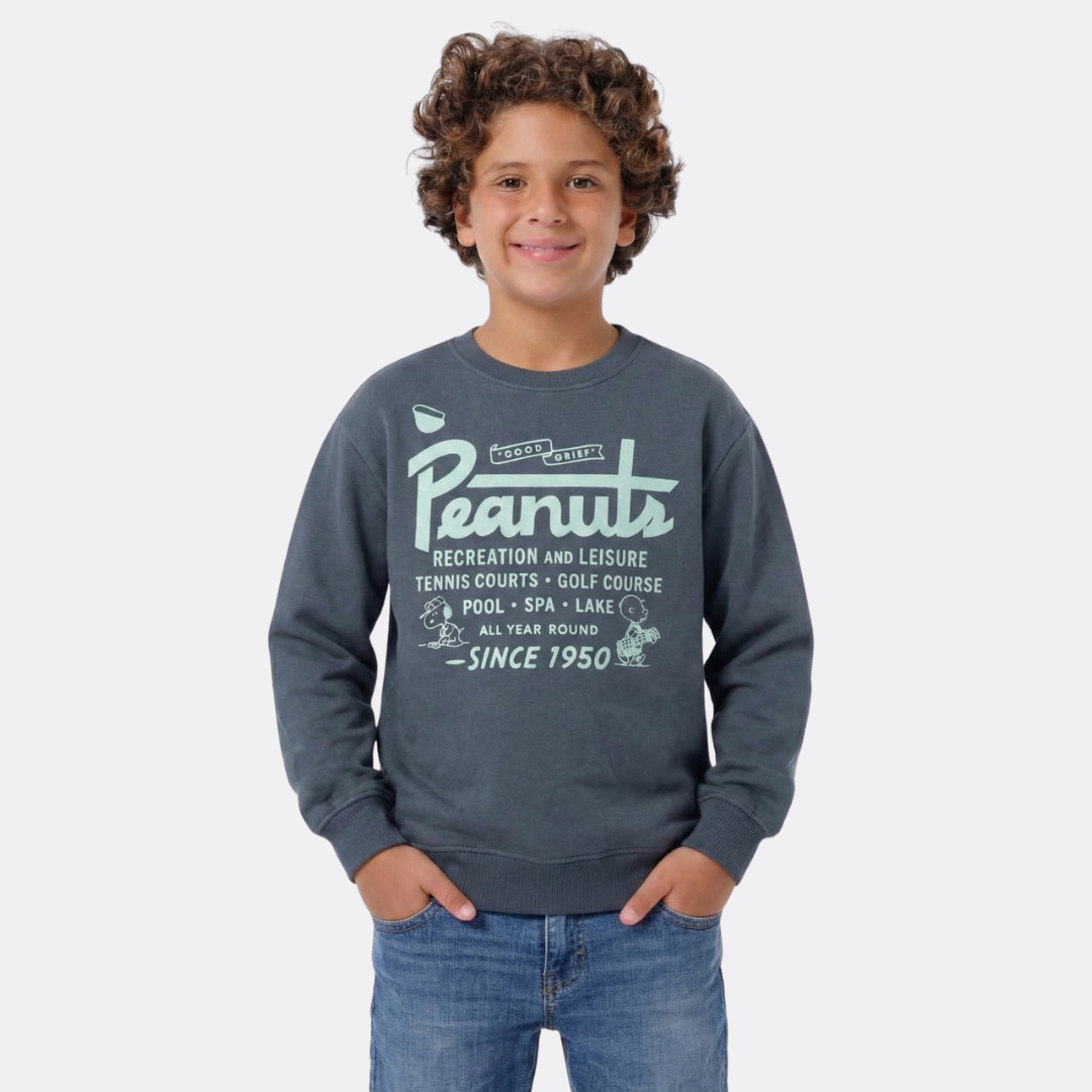 Boys Melton Printed Sweatshirt