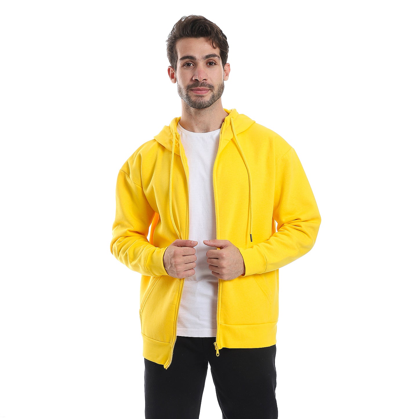 Men's Melton Hoodie With Zipper