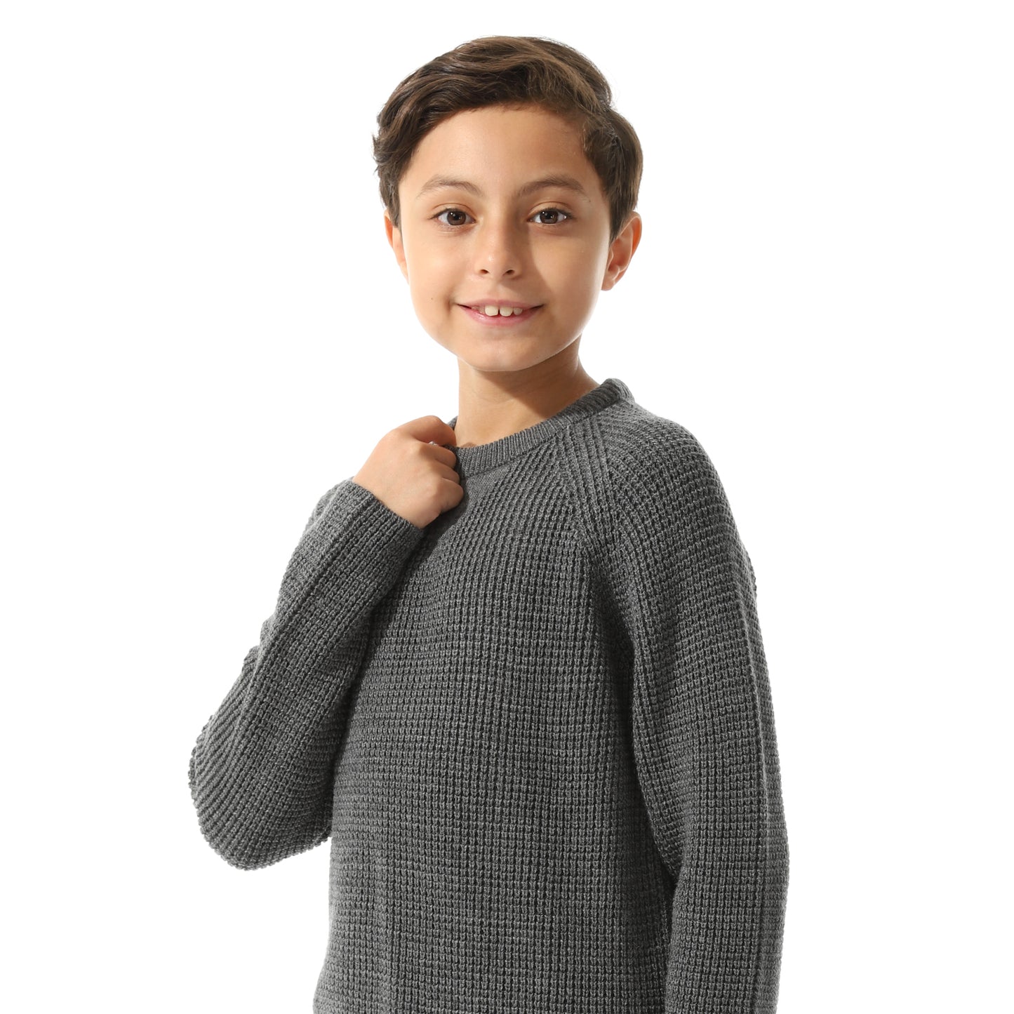 Boys Knit Crew Neck Pullover