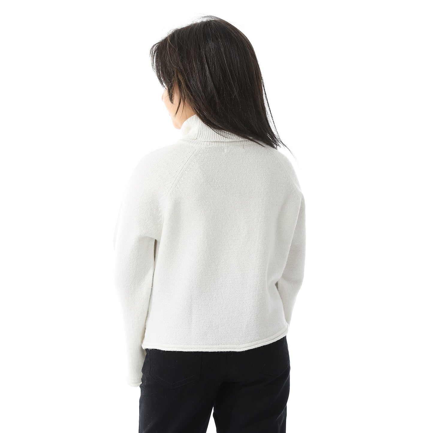 Girls Turtleneck Knit Pullover