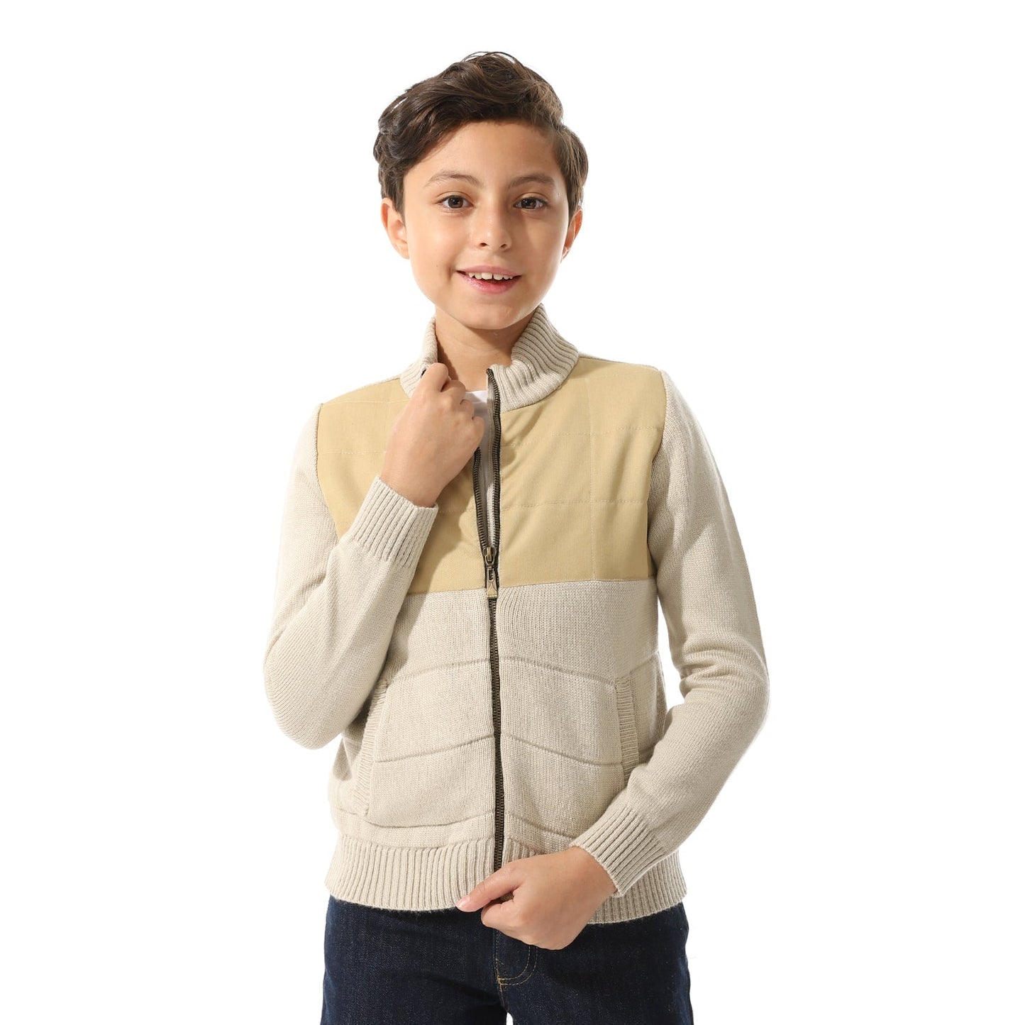 Boys Zipper-Knit Jacket