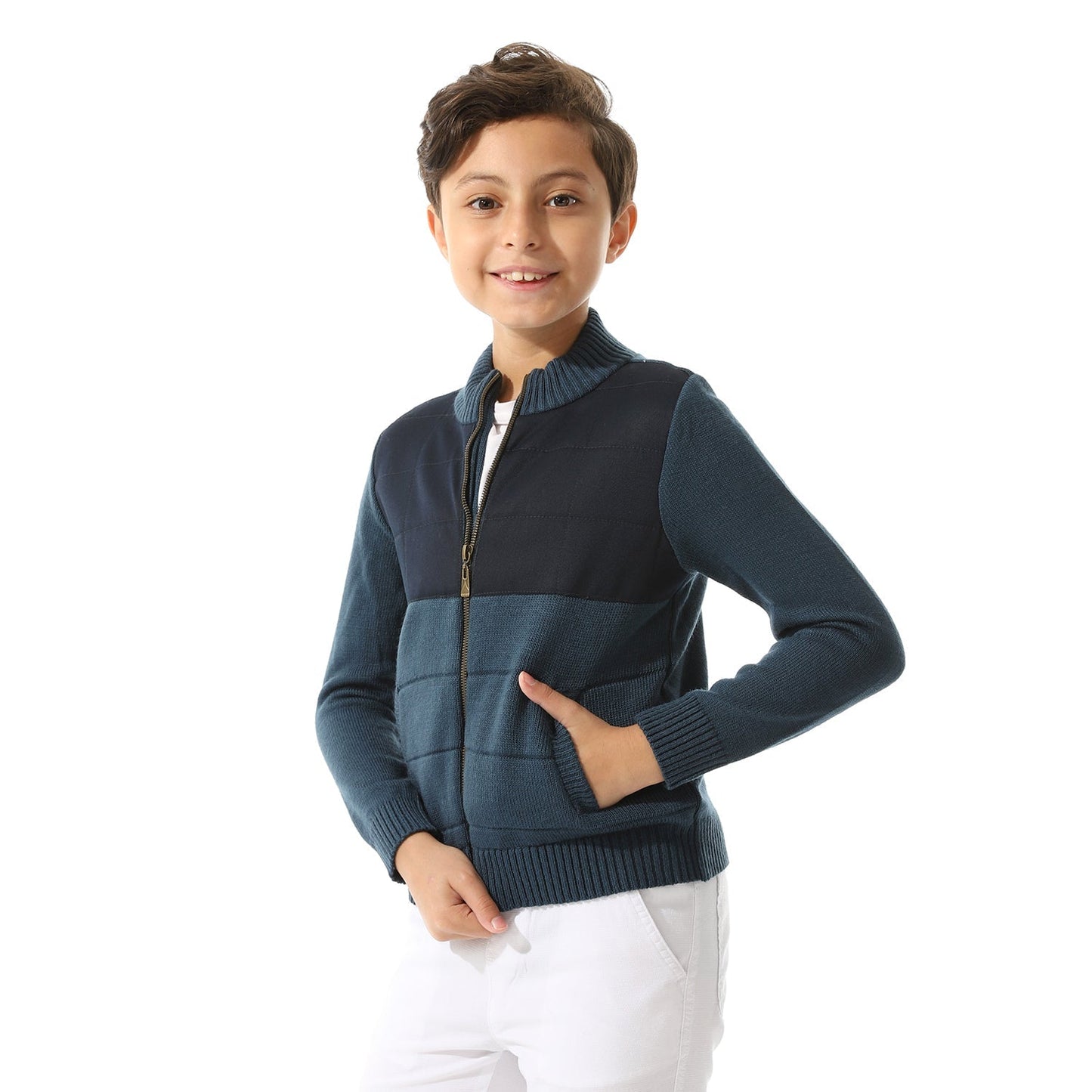 Boys Zipper-Knit Jacket