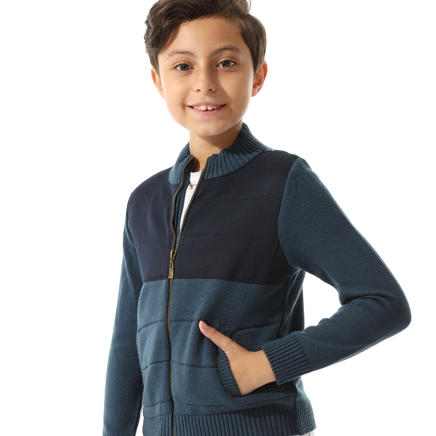 Boys Zipper-Knit Jacket