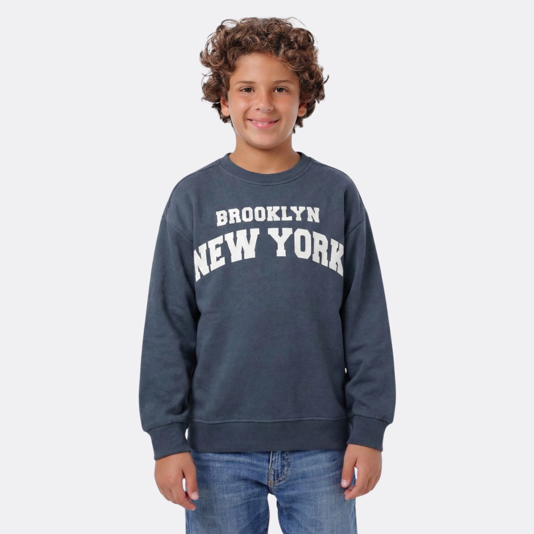 Boys Melton Printed Sweatshirt