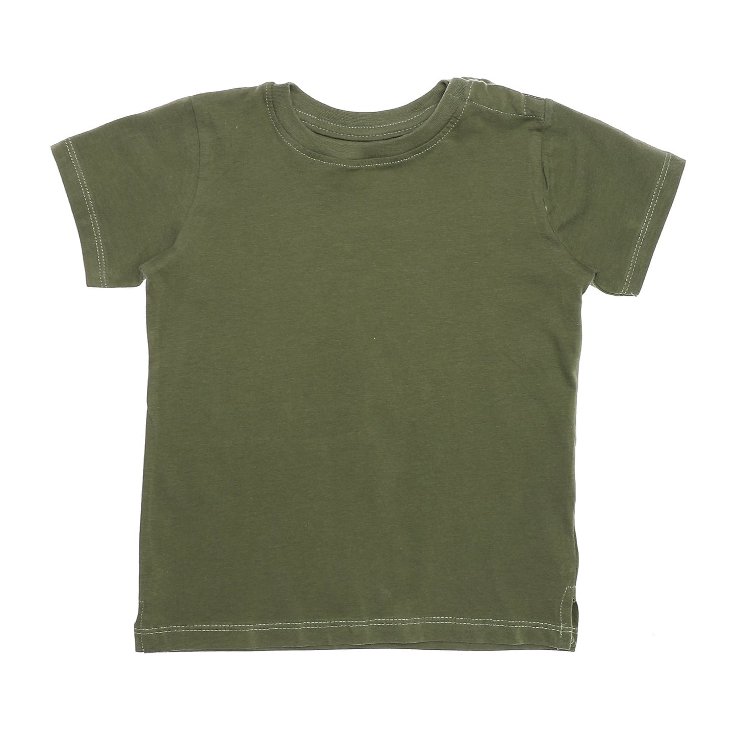 Boys cotton round neck plain T-Shirt