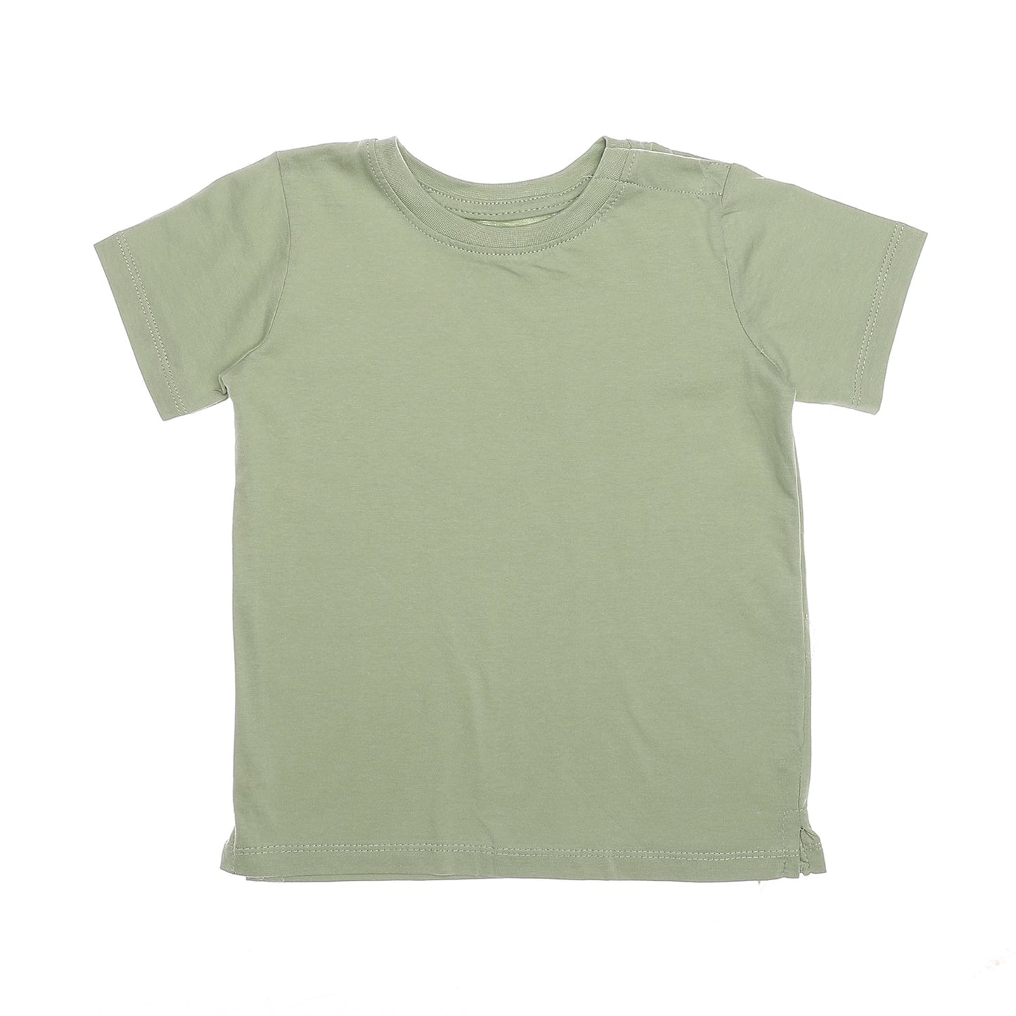 Boys cotton round neck plain T-Shirt
