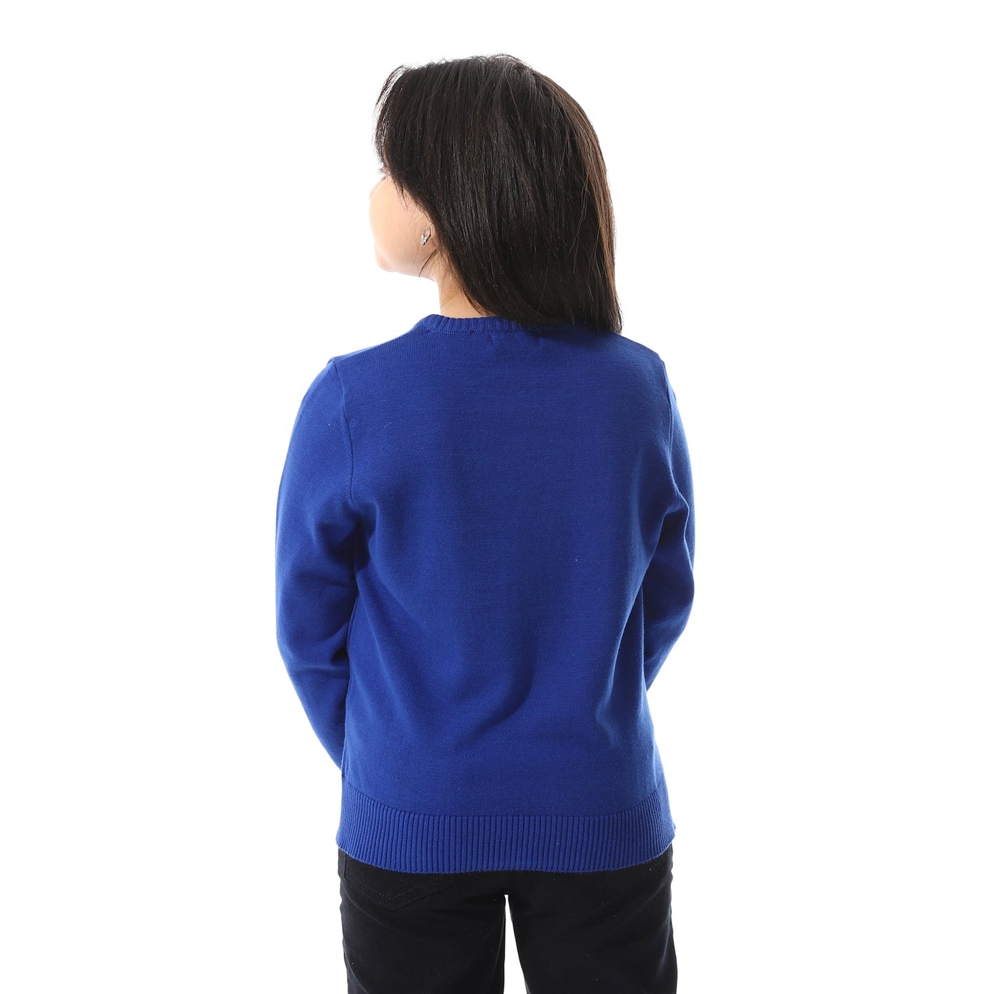 Girls Cropped Crew Neck Pullover