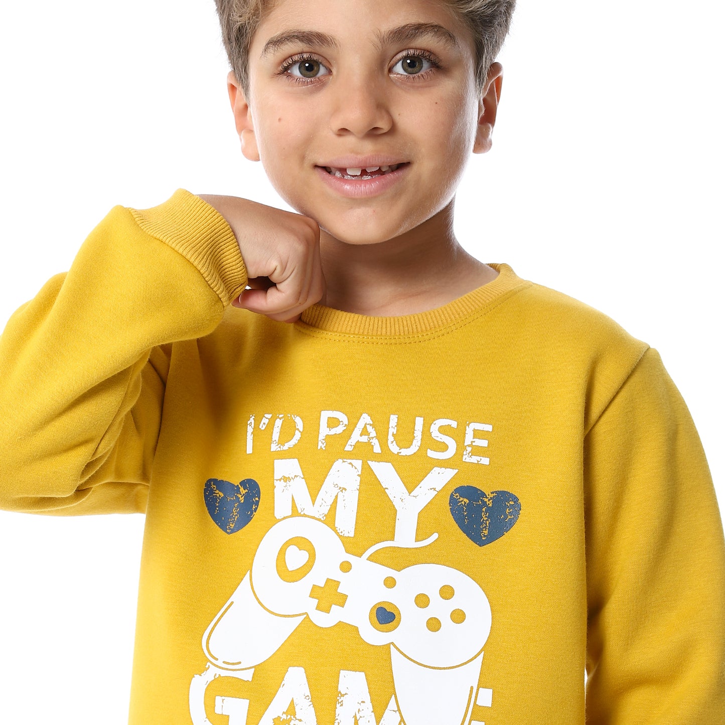 Boys Melton Printed Sweatshirt