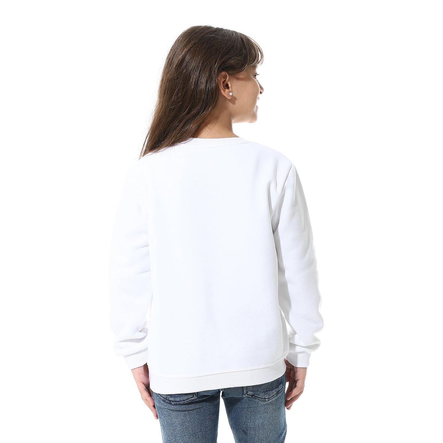 Girls Cotton Printed Sweatshirt