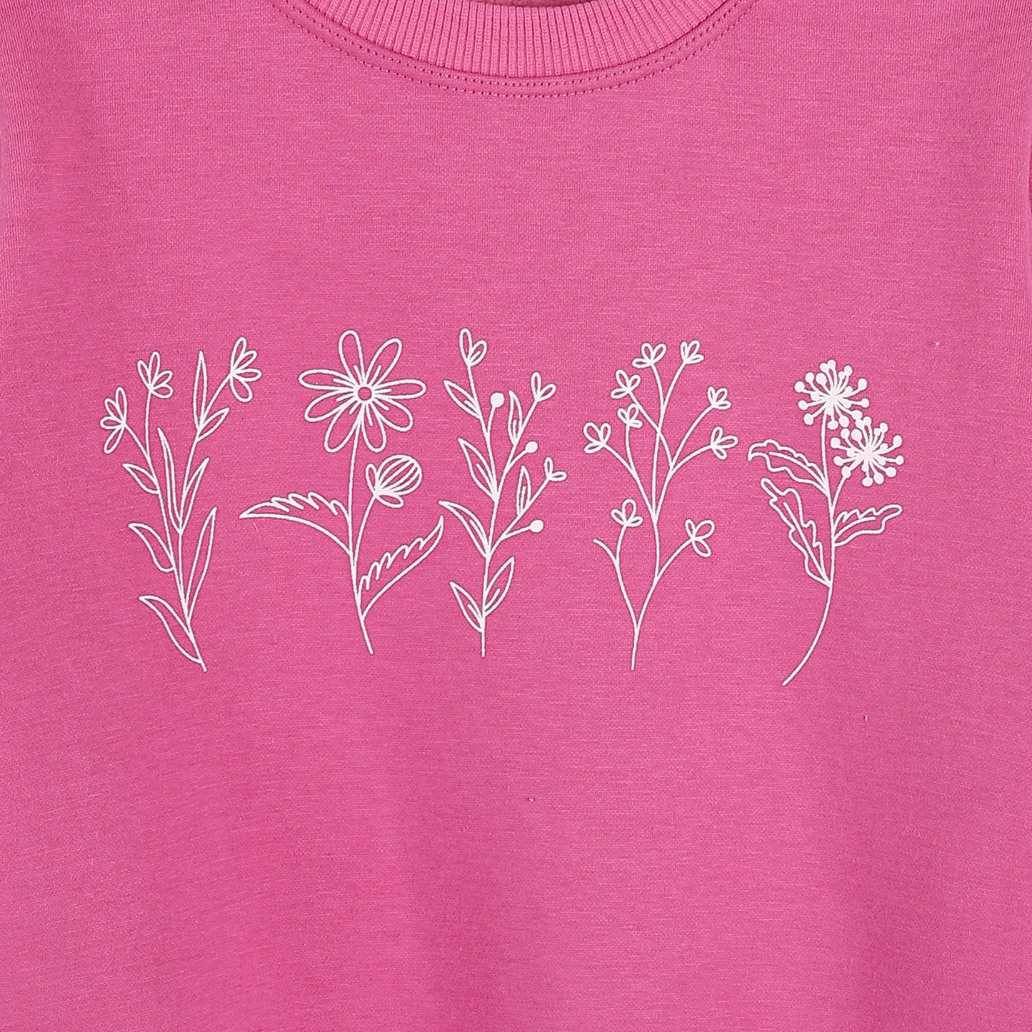 Girls Cotton Printed Sweatshirt