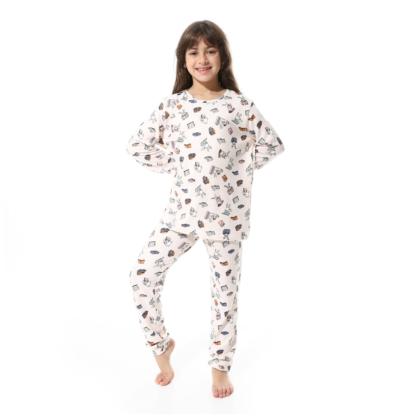 Girls Cotton Printed Pajama