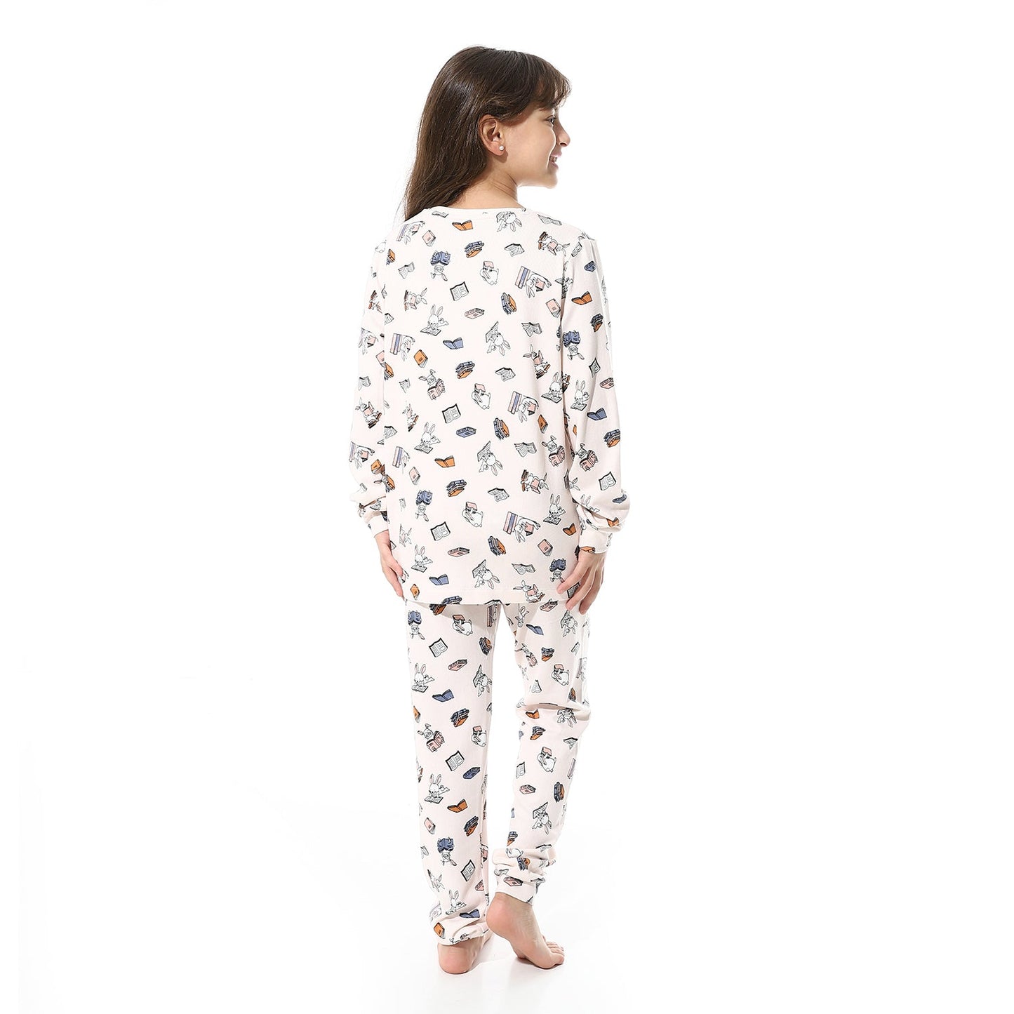 Girls Cotton Printed Pajama