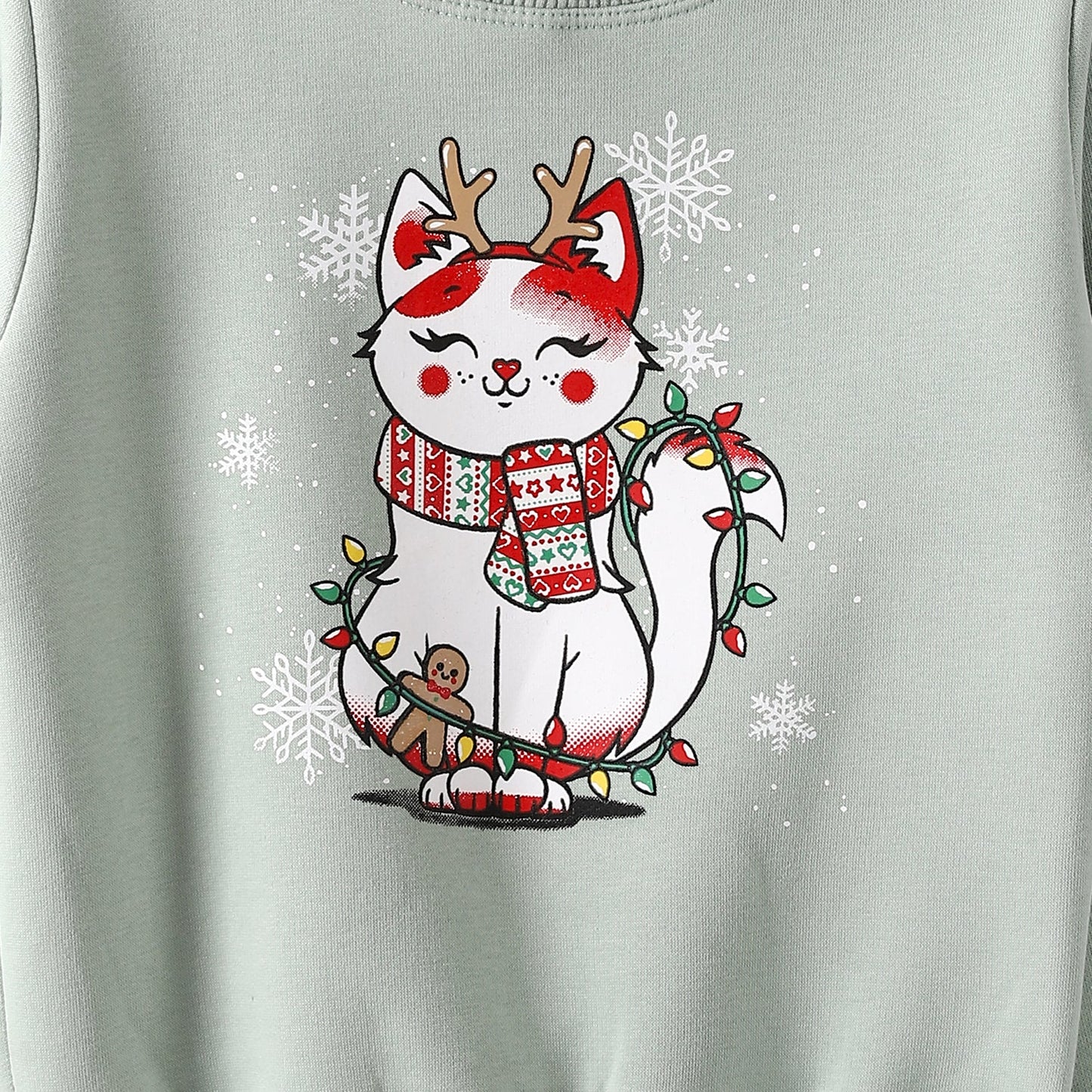 Girls Cotton Printed Sweatshirt