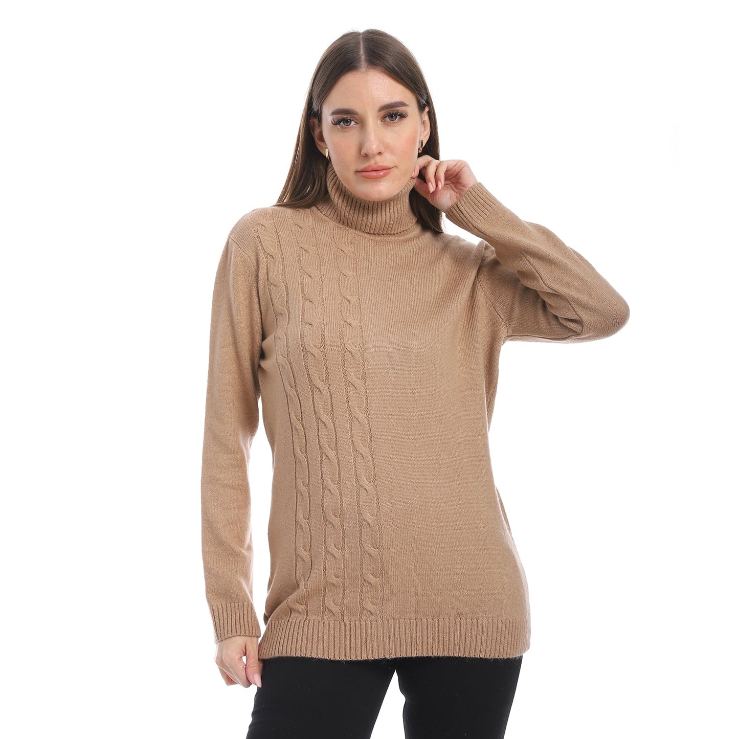 Women's Wool Cable Knit Pullover