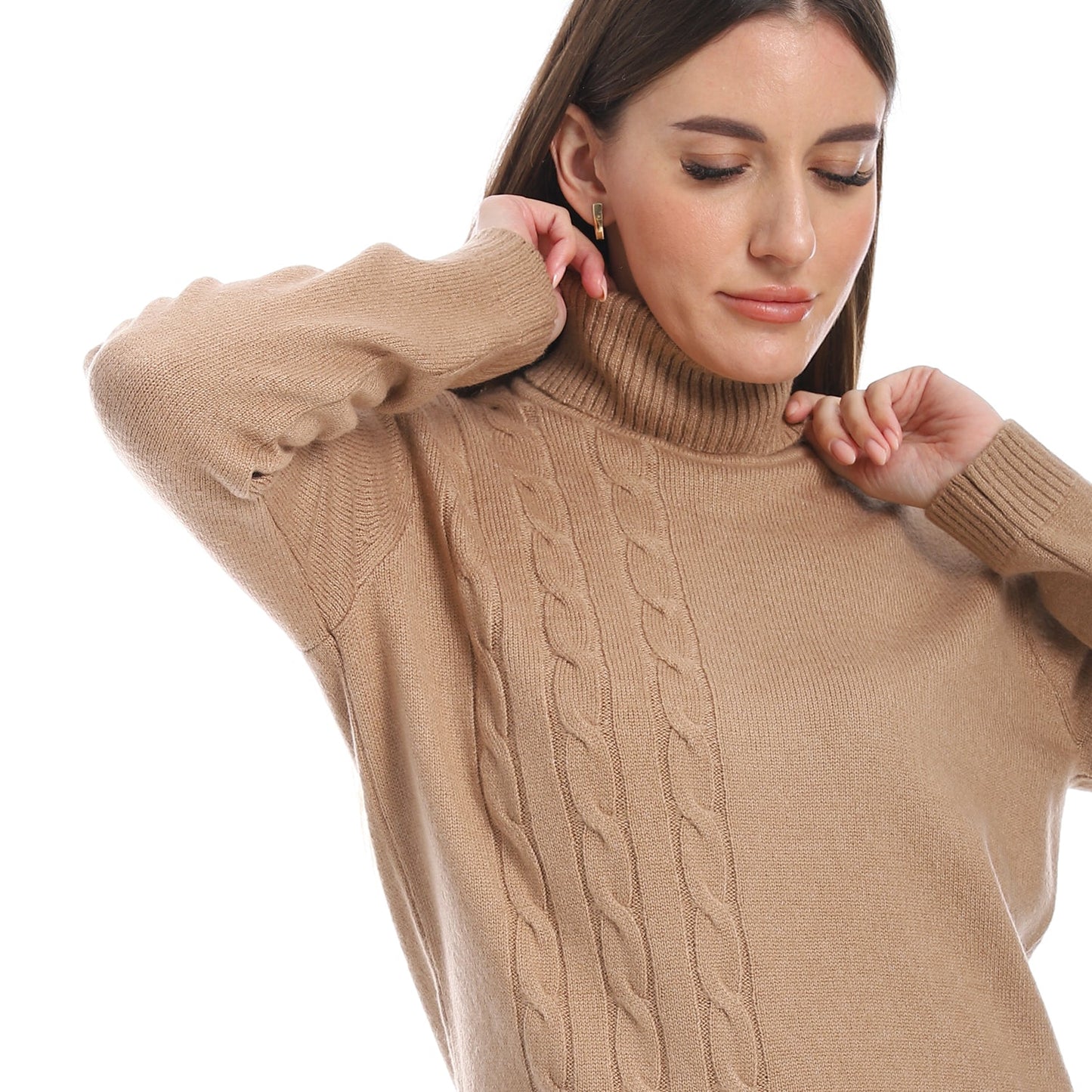 Women's Wool Cable Knit Pullover