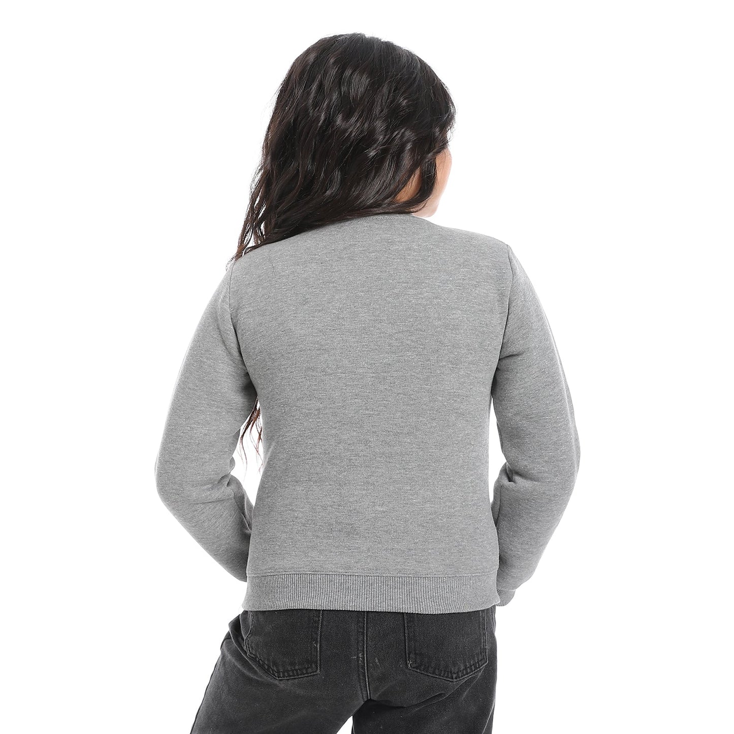 Girls Cotton Printed Sweatshirt