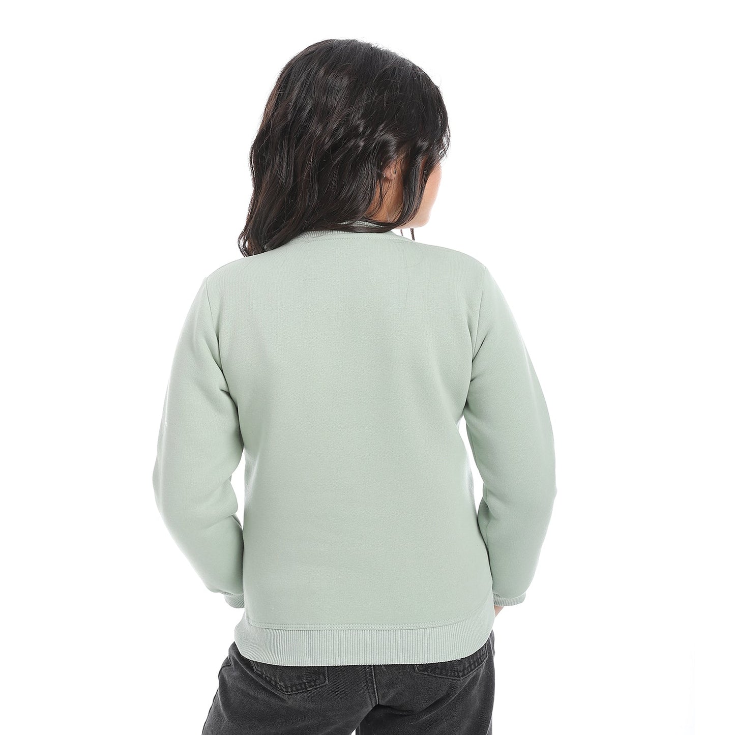 Girls Cotton Printed Sweatshirt