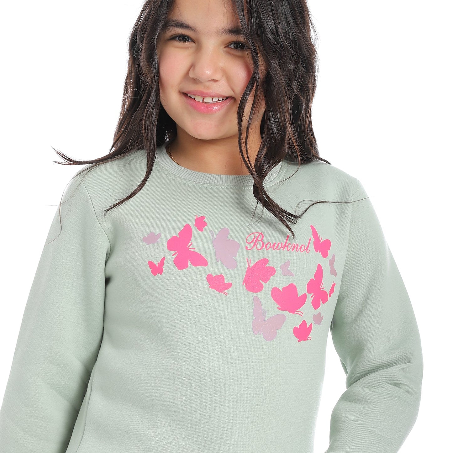 Girls Cotton Printed Sweatshirt