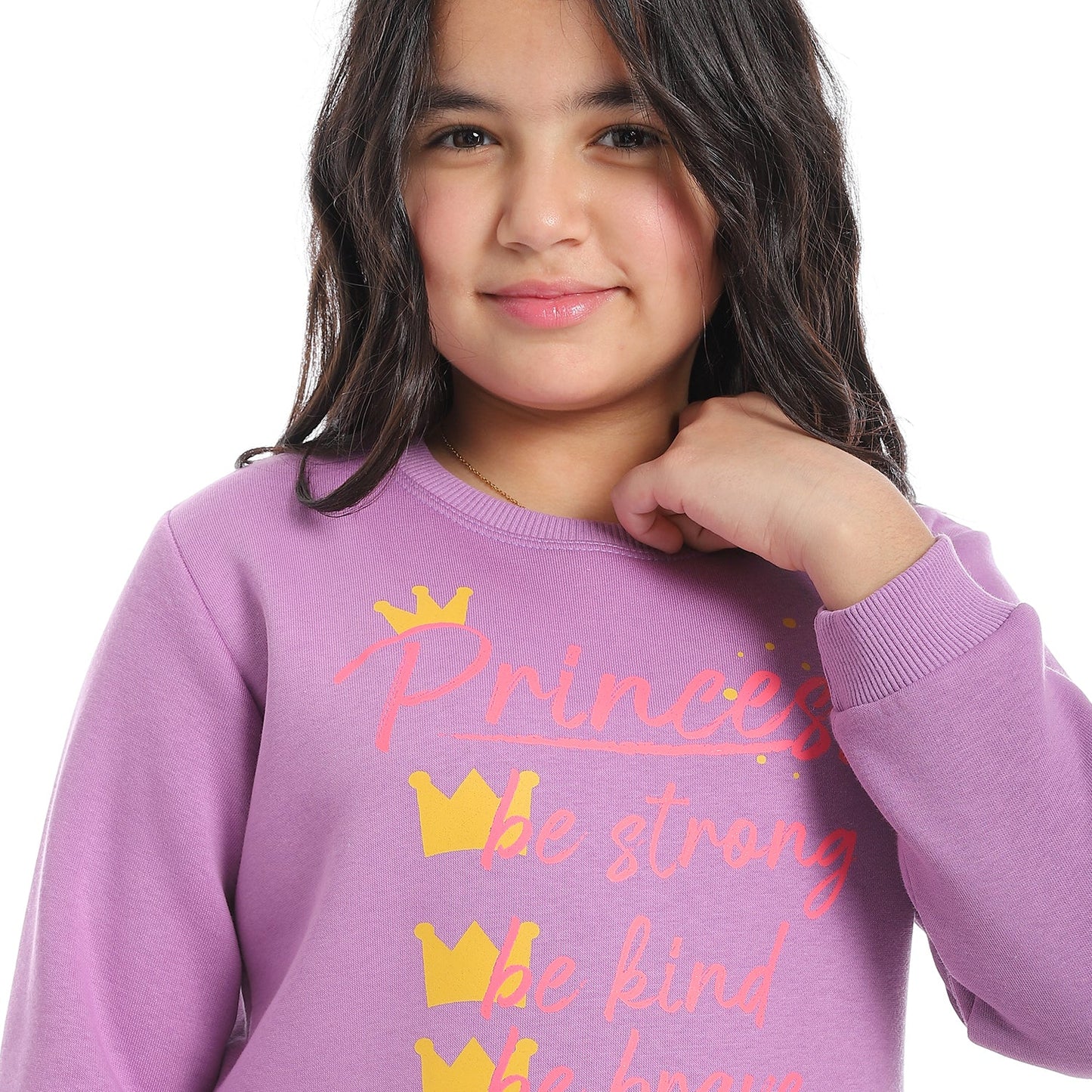 Girls Cotton Printed Sweatshirt