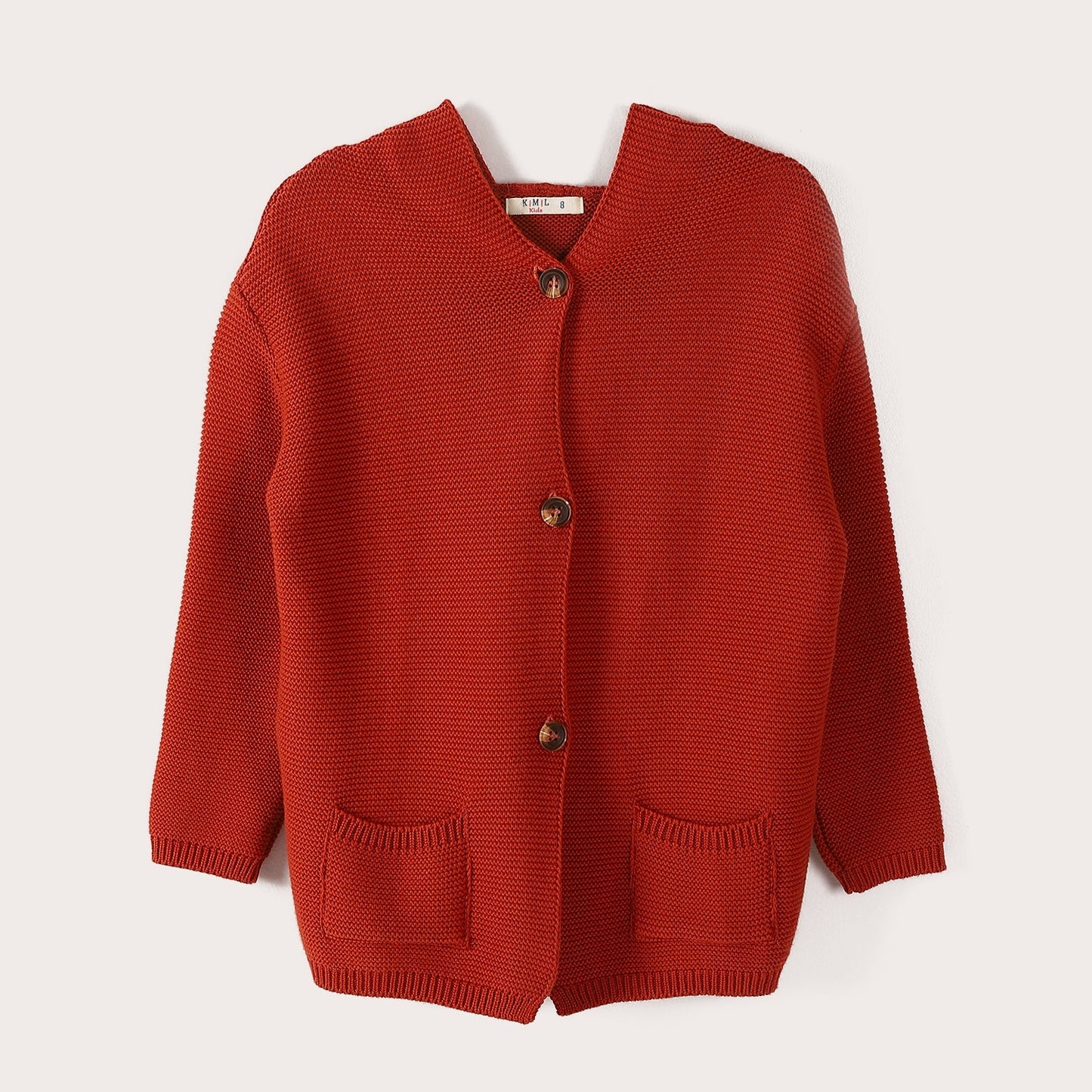 Girls Button-Up Knit Cardigan