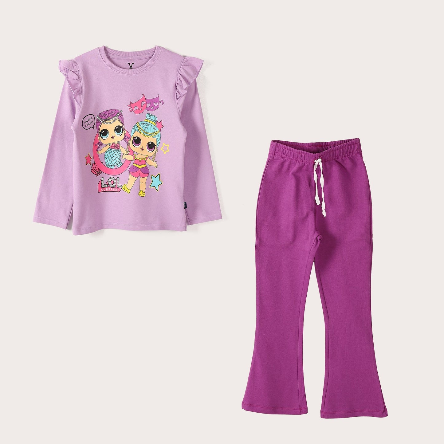 Girls Cotton Printed Pajama