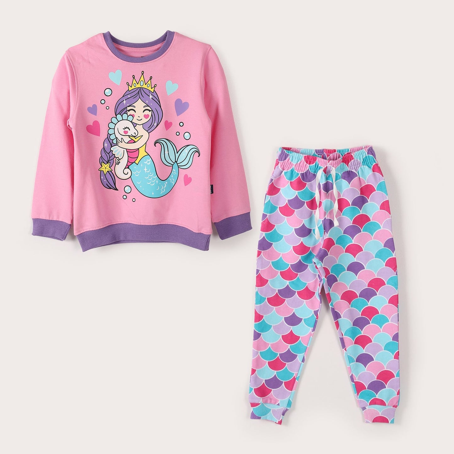 Girls Cotton Printed Pajama