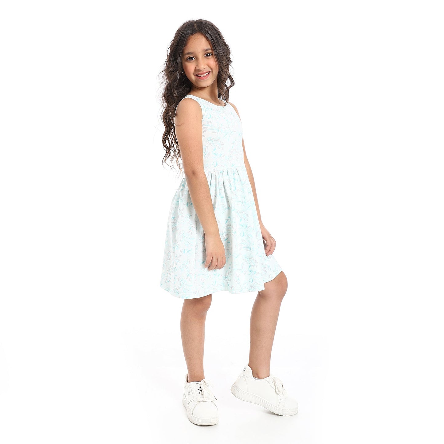 Girls Cotton Printed Dress
