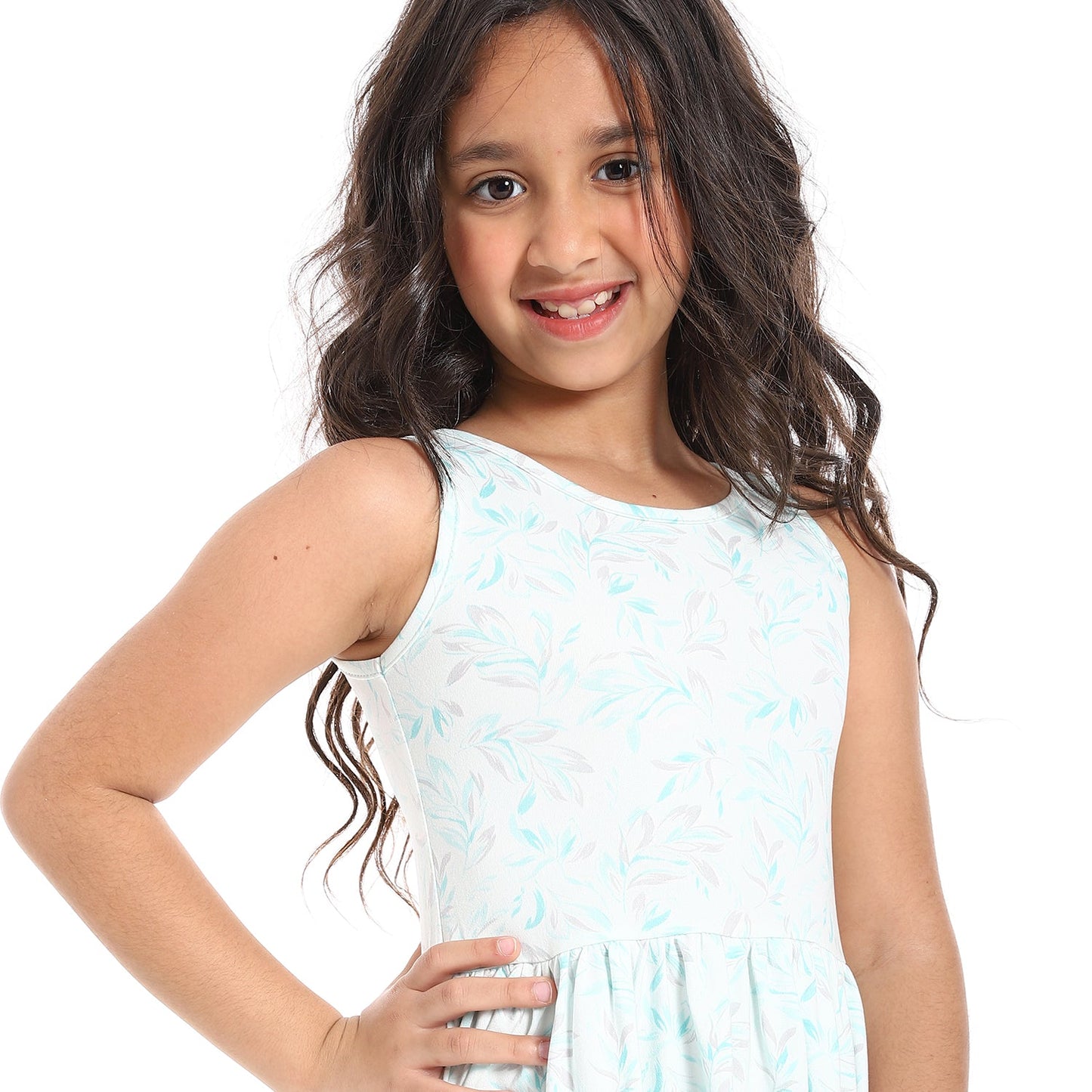 Girls Cotton Printed Dress