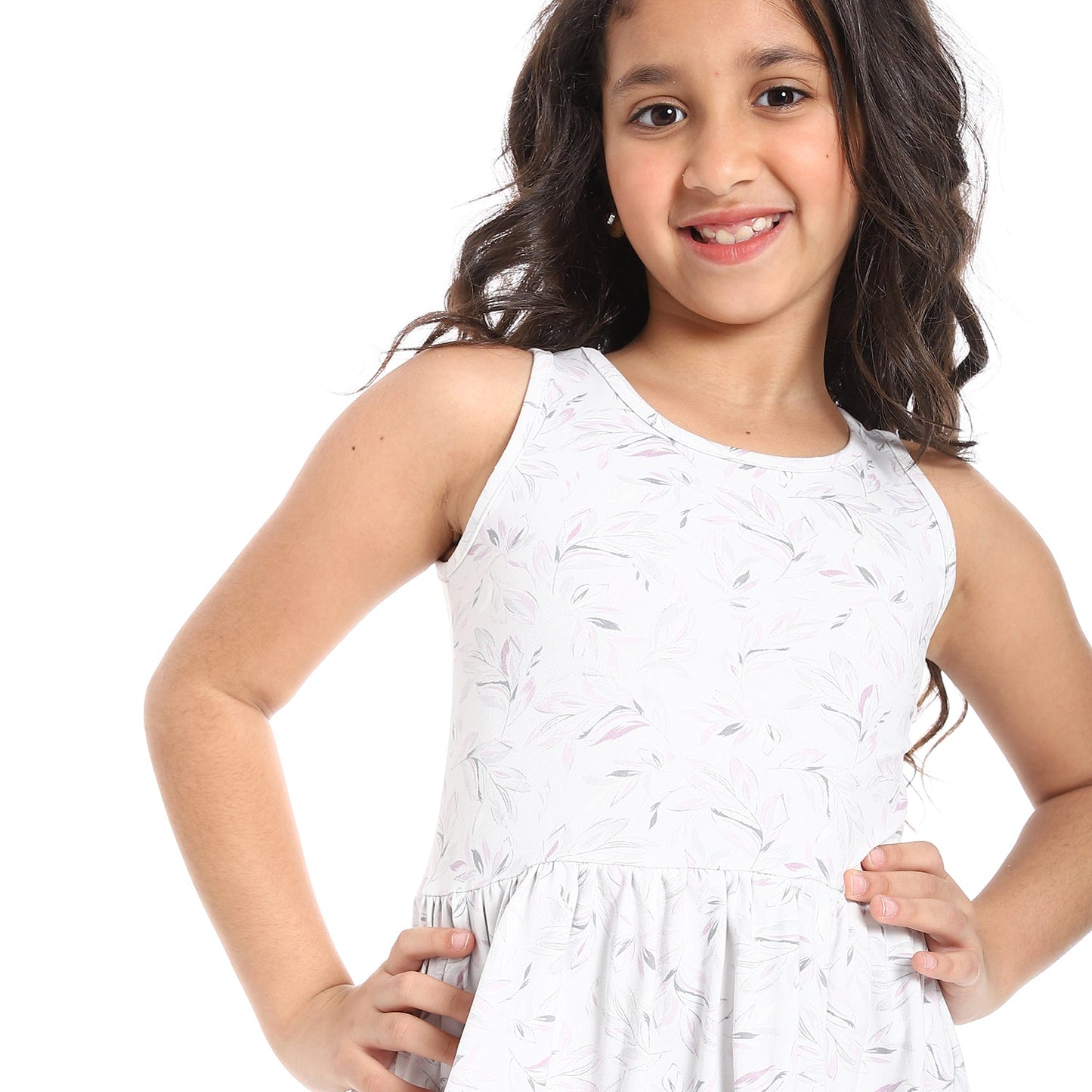 Girls Cotton Printed Dress