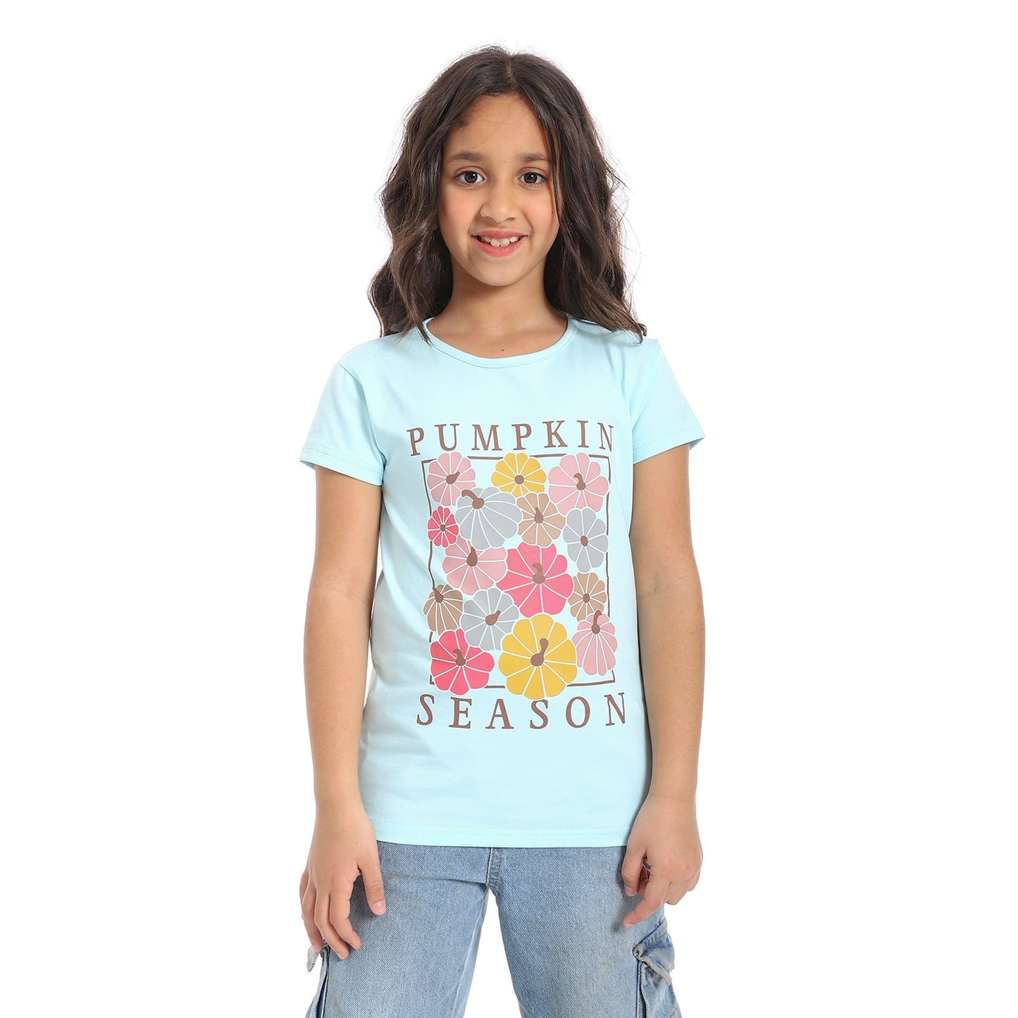 Girls Cotton Printed T-Shirt