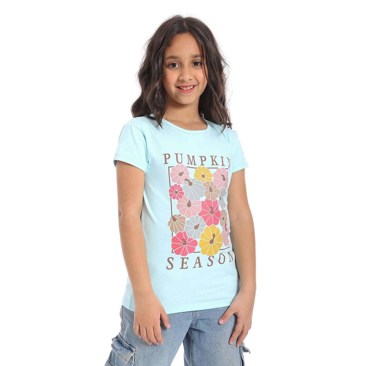 Girls Cotton Printed T-Shirt