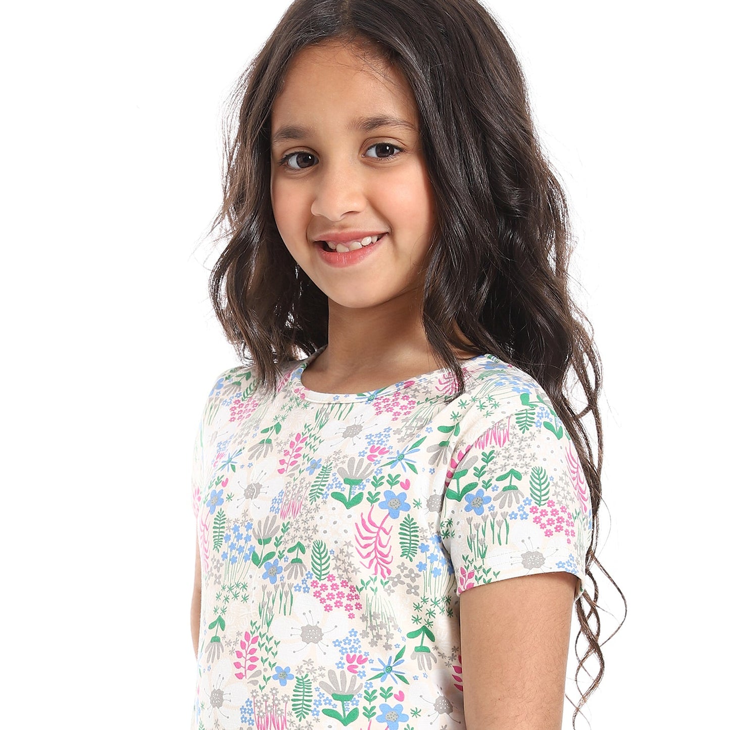 Girls Cotton Printed Pajama