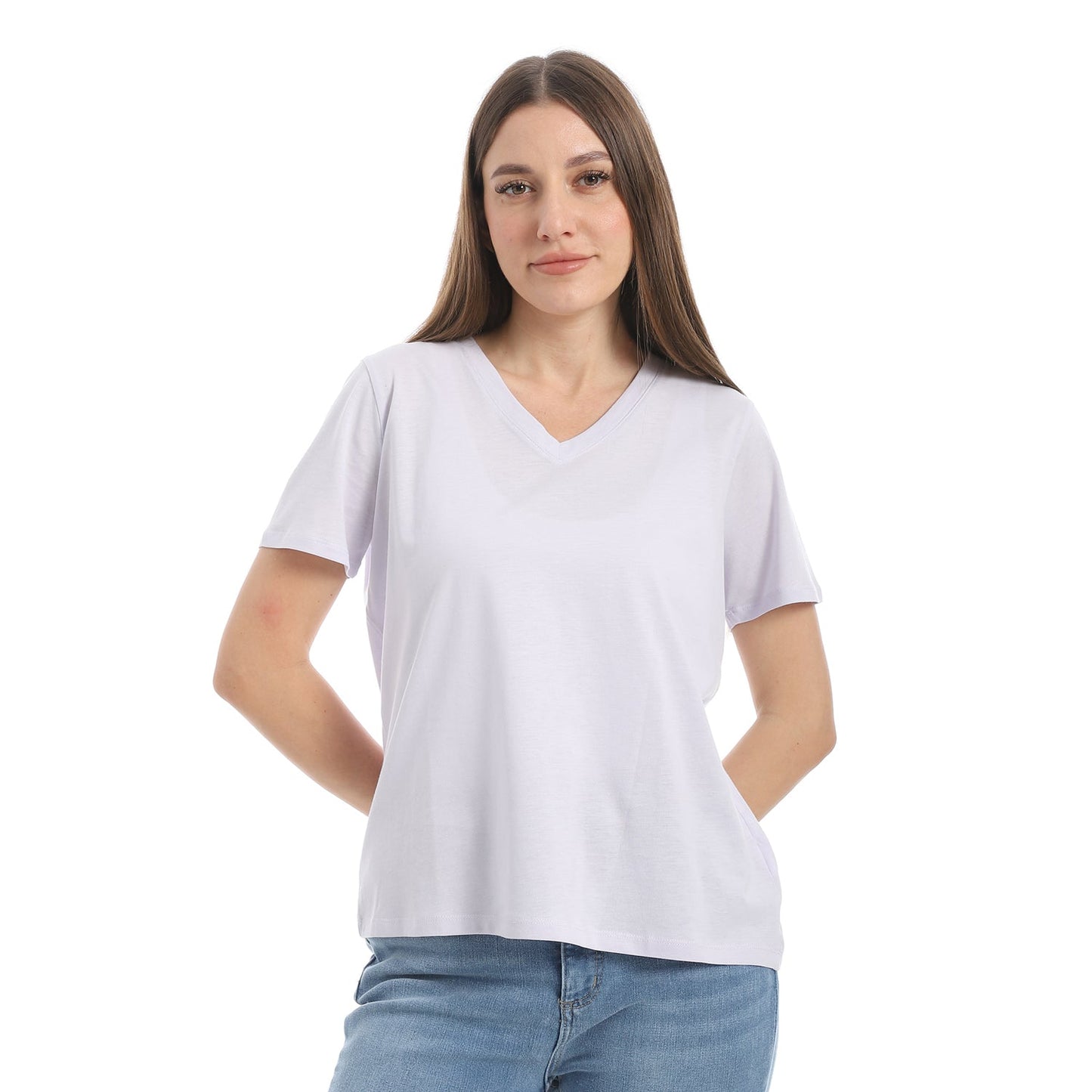 Women's Cotton Plain T-Shirt