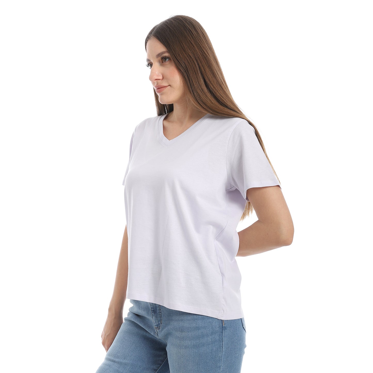 Women's Cotton Plain T-Shirt