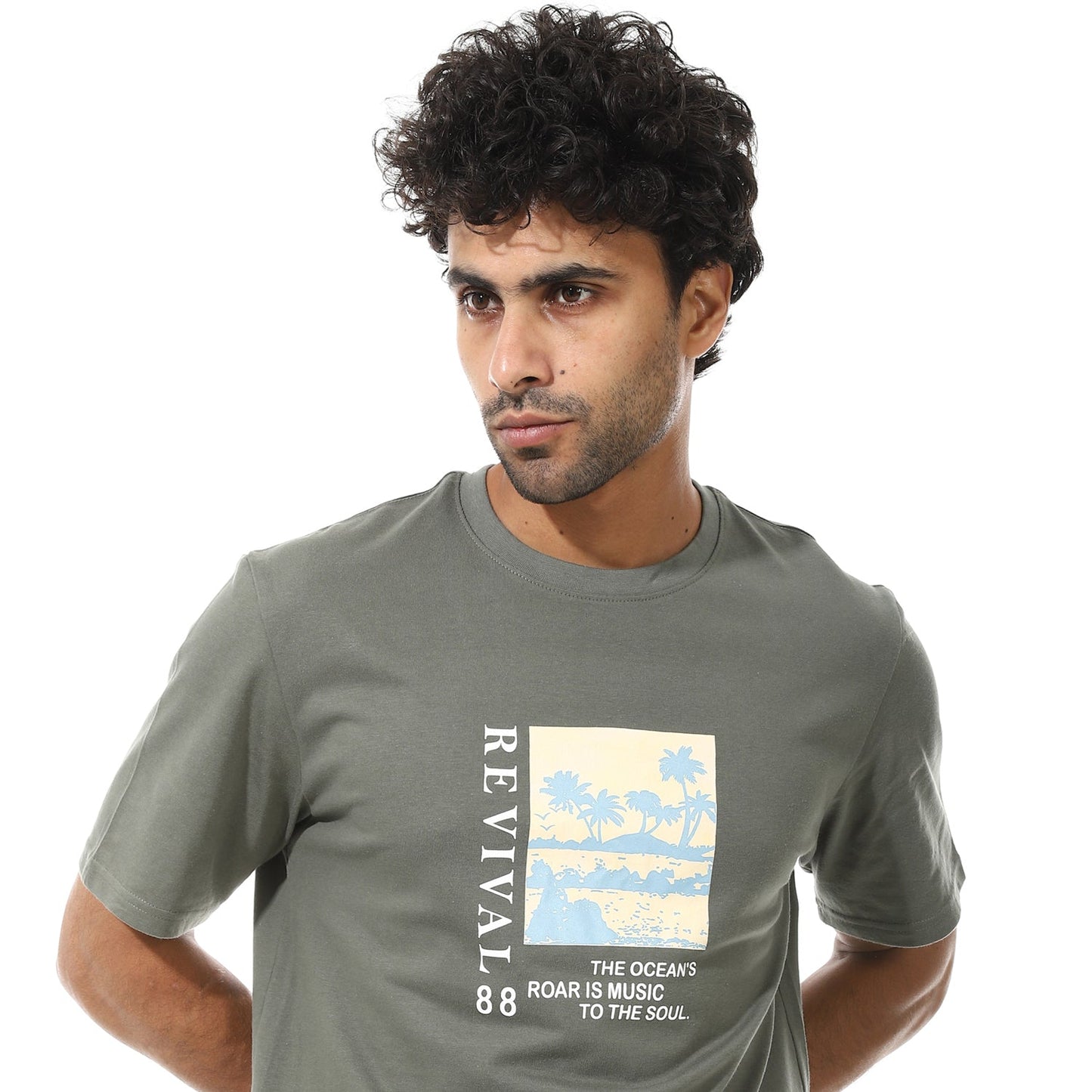 Men's Printed Cotton T-Shirt