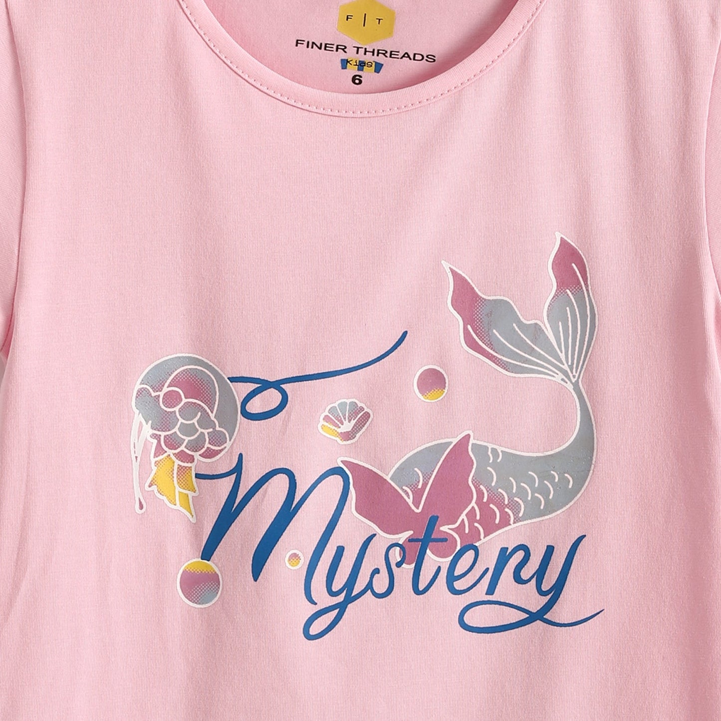 Girls Cotton Printed T-Shirt