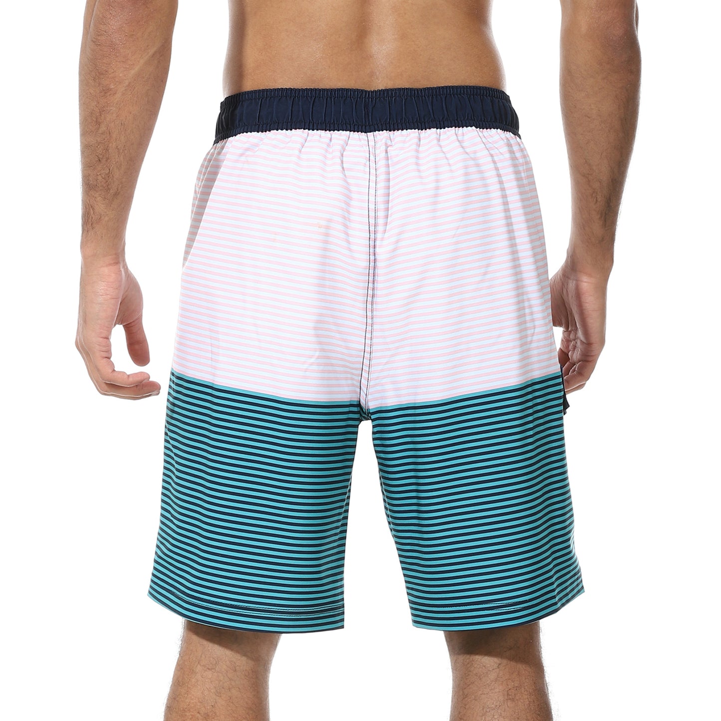 Men's Striped Swimming Shorts