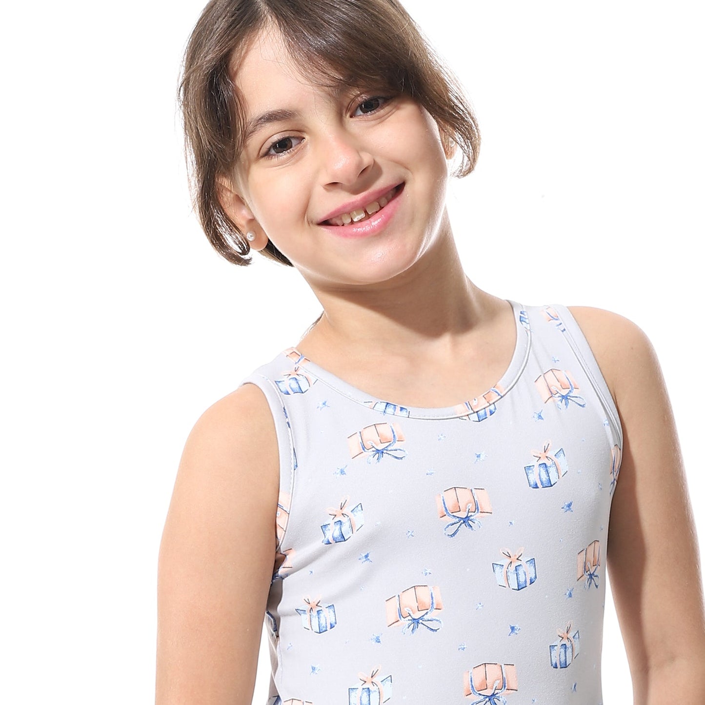Girls Cotton Printed Dress