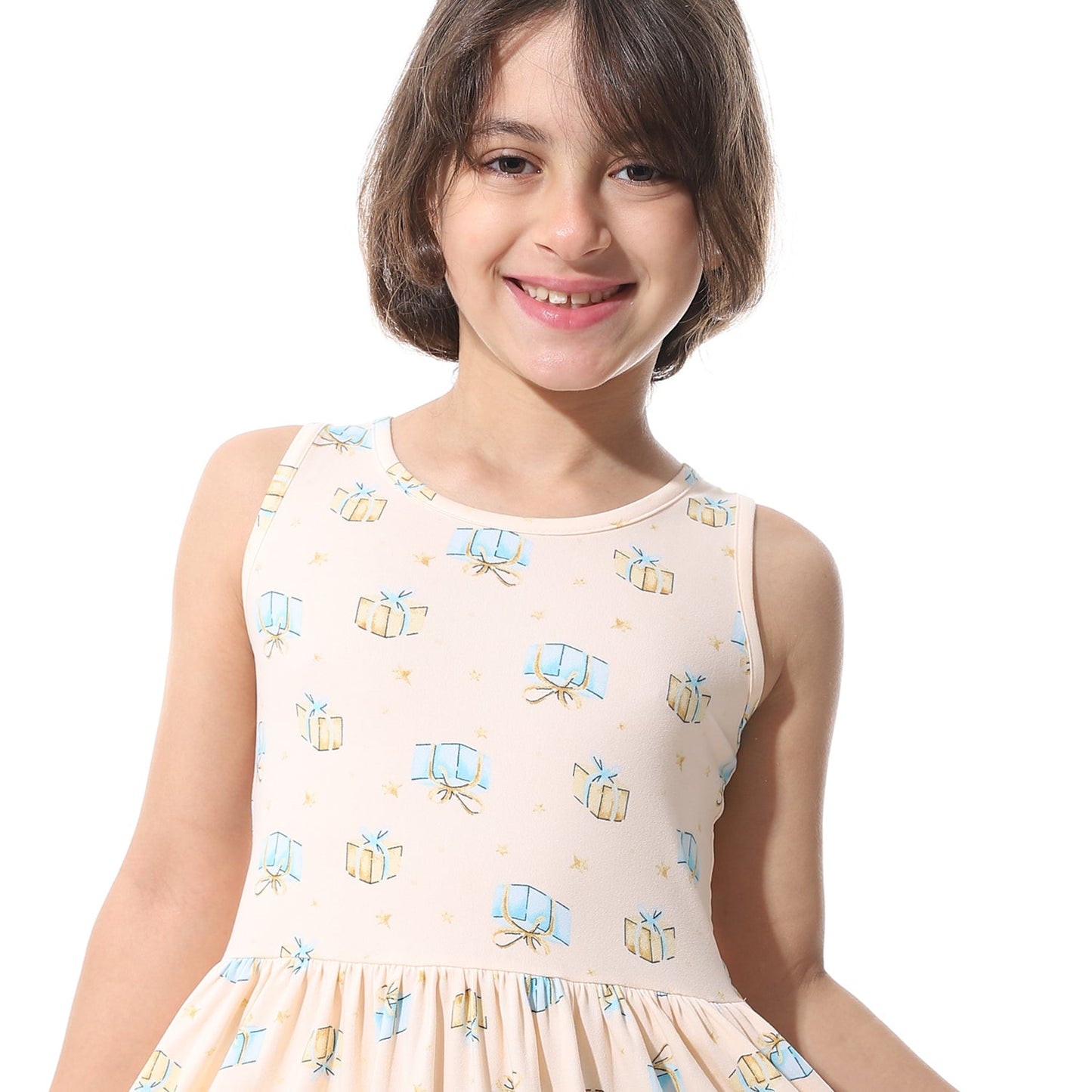 Girls Cotton Printed Dress