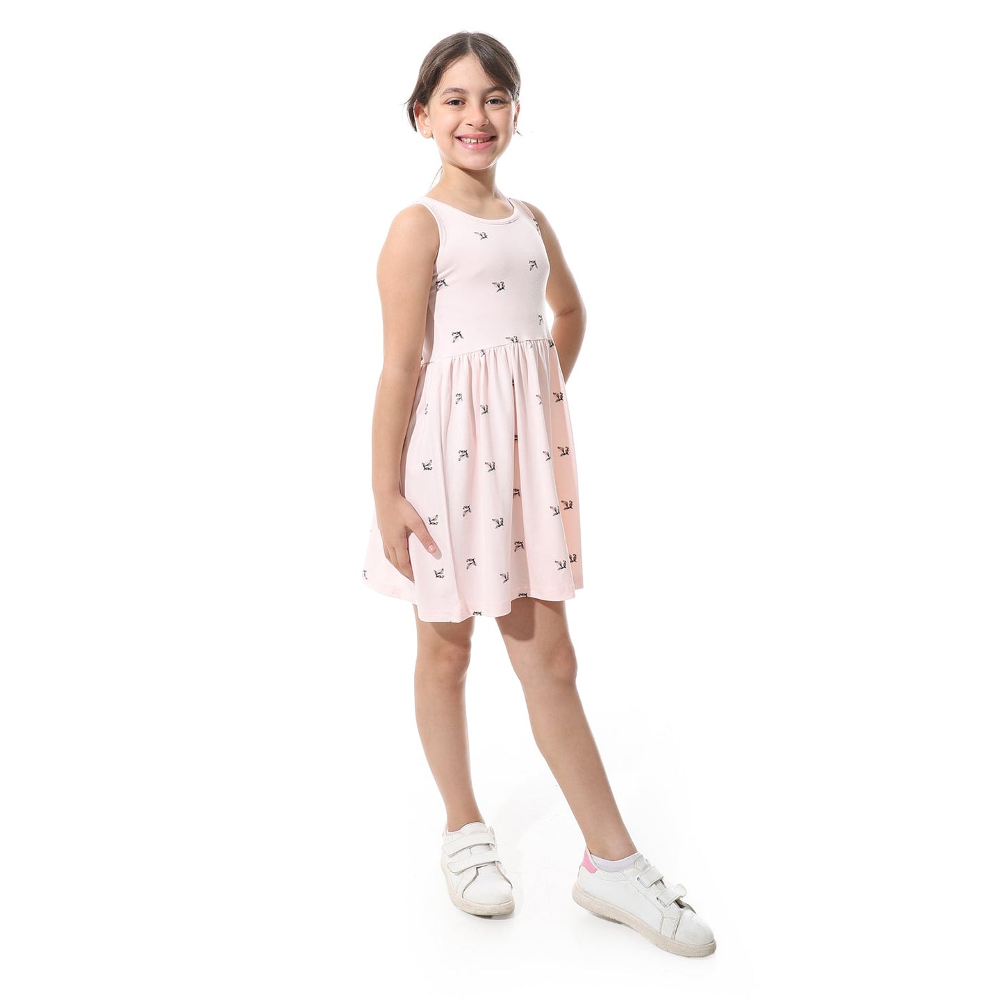 Girls Cotton Printed Dress